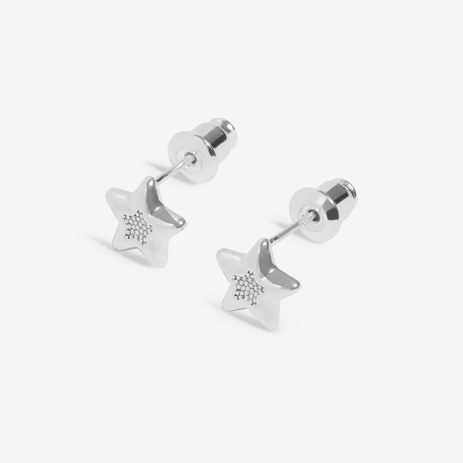 Earring Bauble 'Merry Christmas' Silver Plated Stud Earrings
