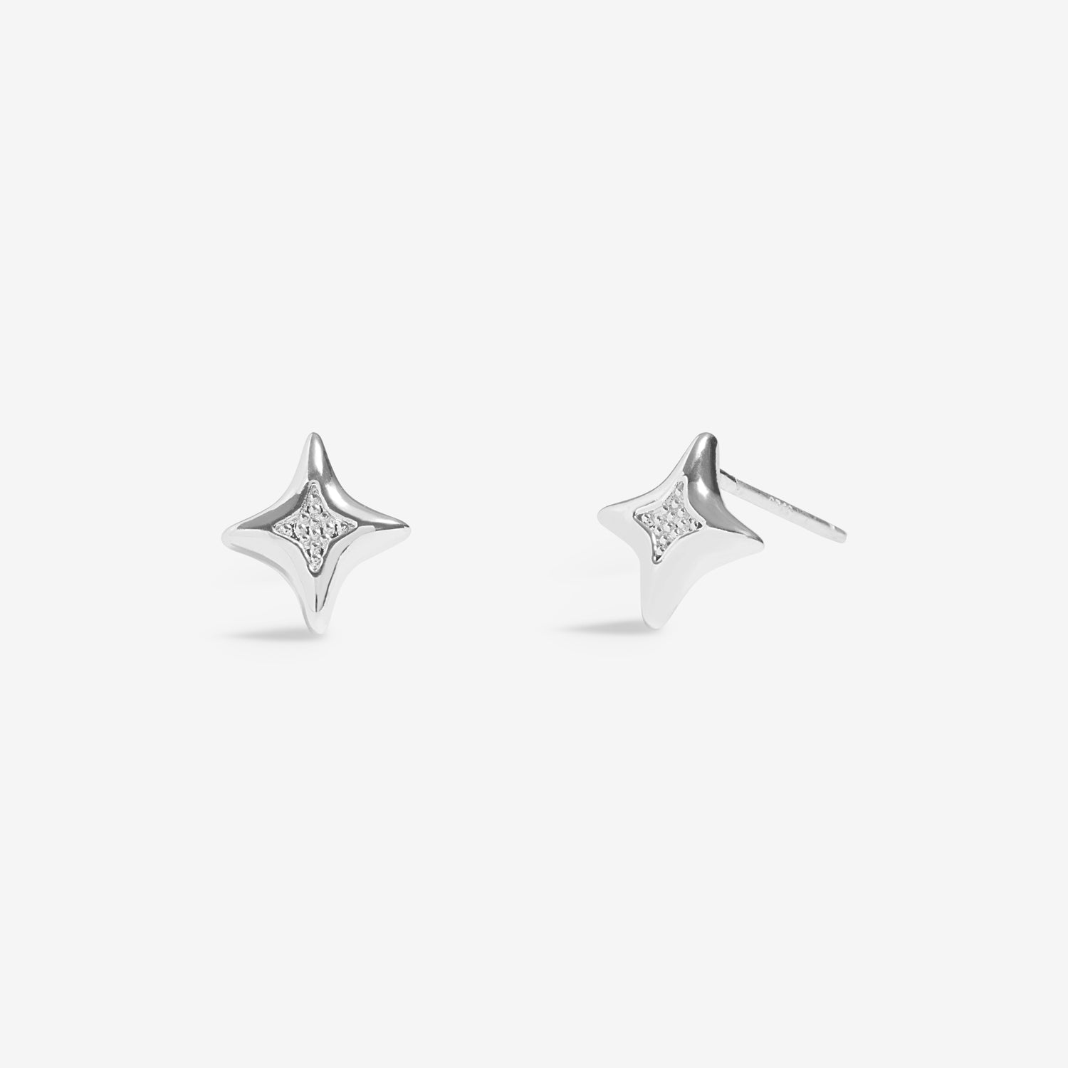 Earring Bauble 'Christmas Wishes' Silver Plated Stud Earrings