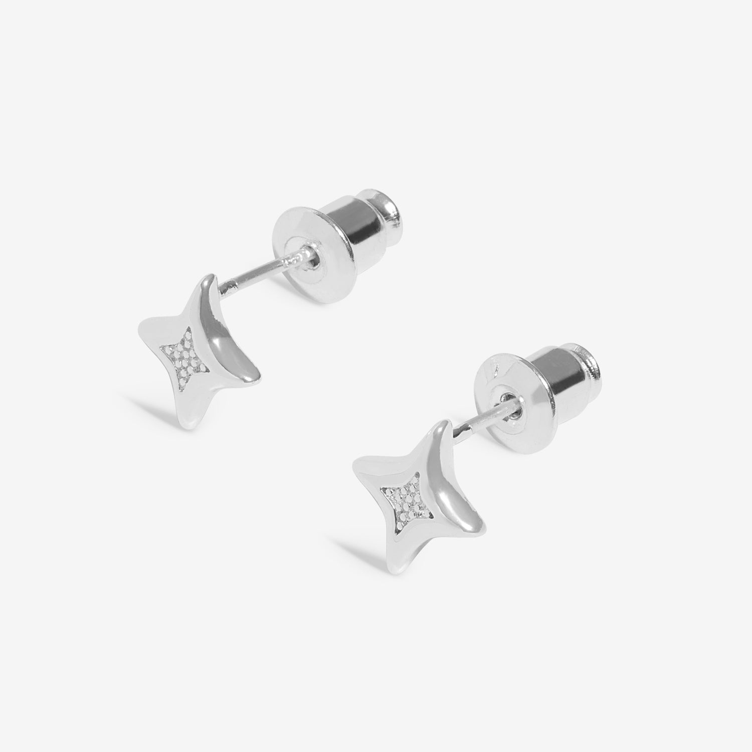 Earring Bauble 'Christmas Wishes' Silver Plated Stud Earrings