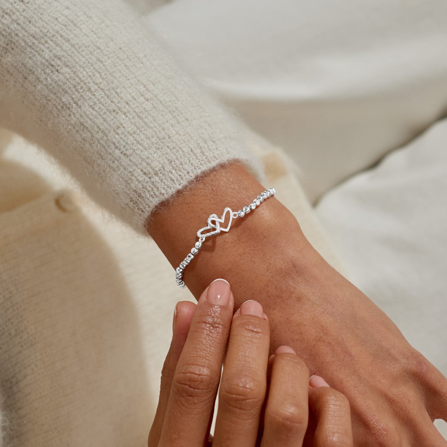 Forever Yours 'Happy Birthday Super Sister' Silver Plated Bracelet