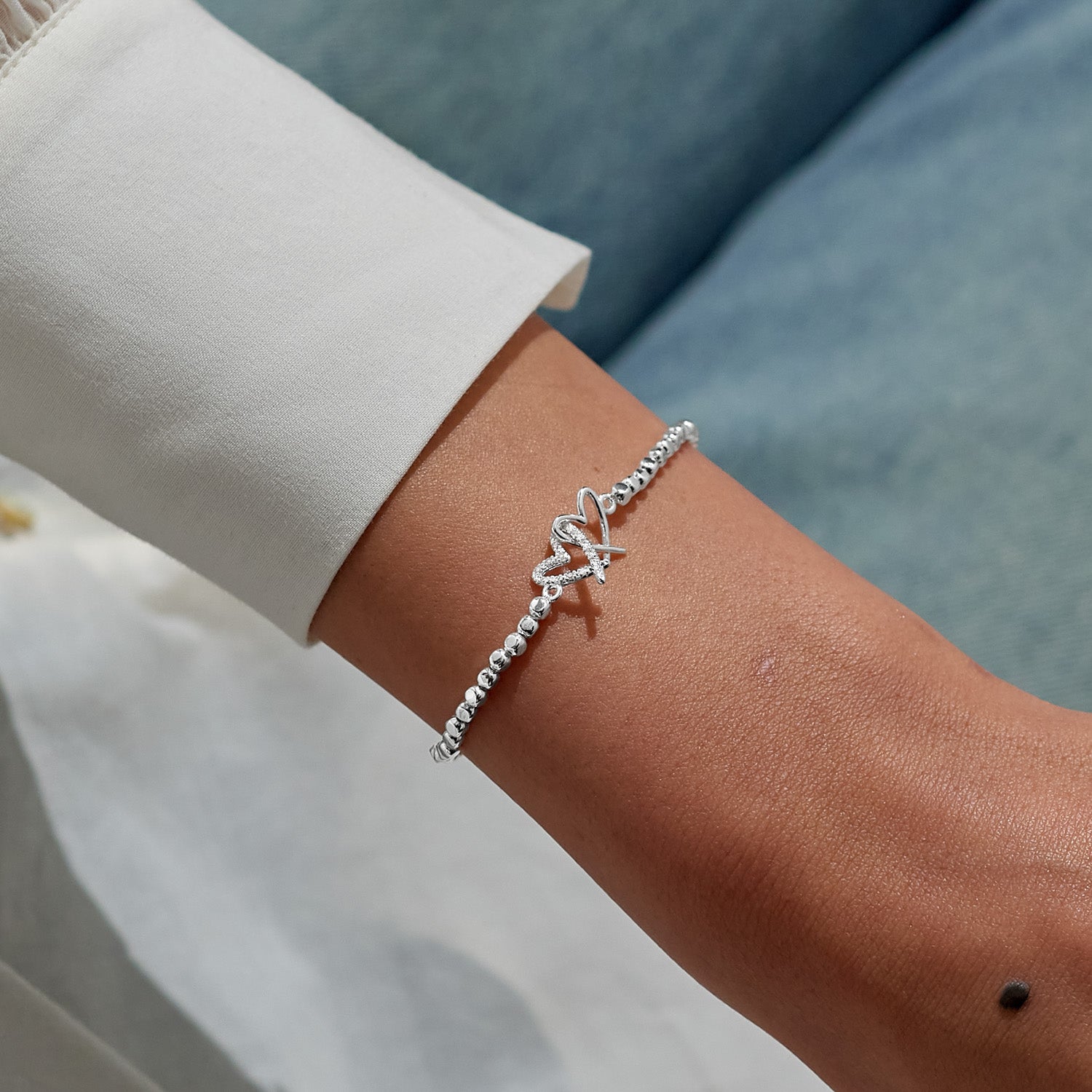 Forever Yours 'Happy Birthday Darling Daughter' Silver Plated Bracelet