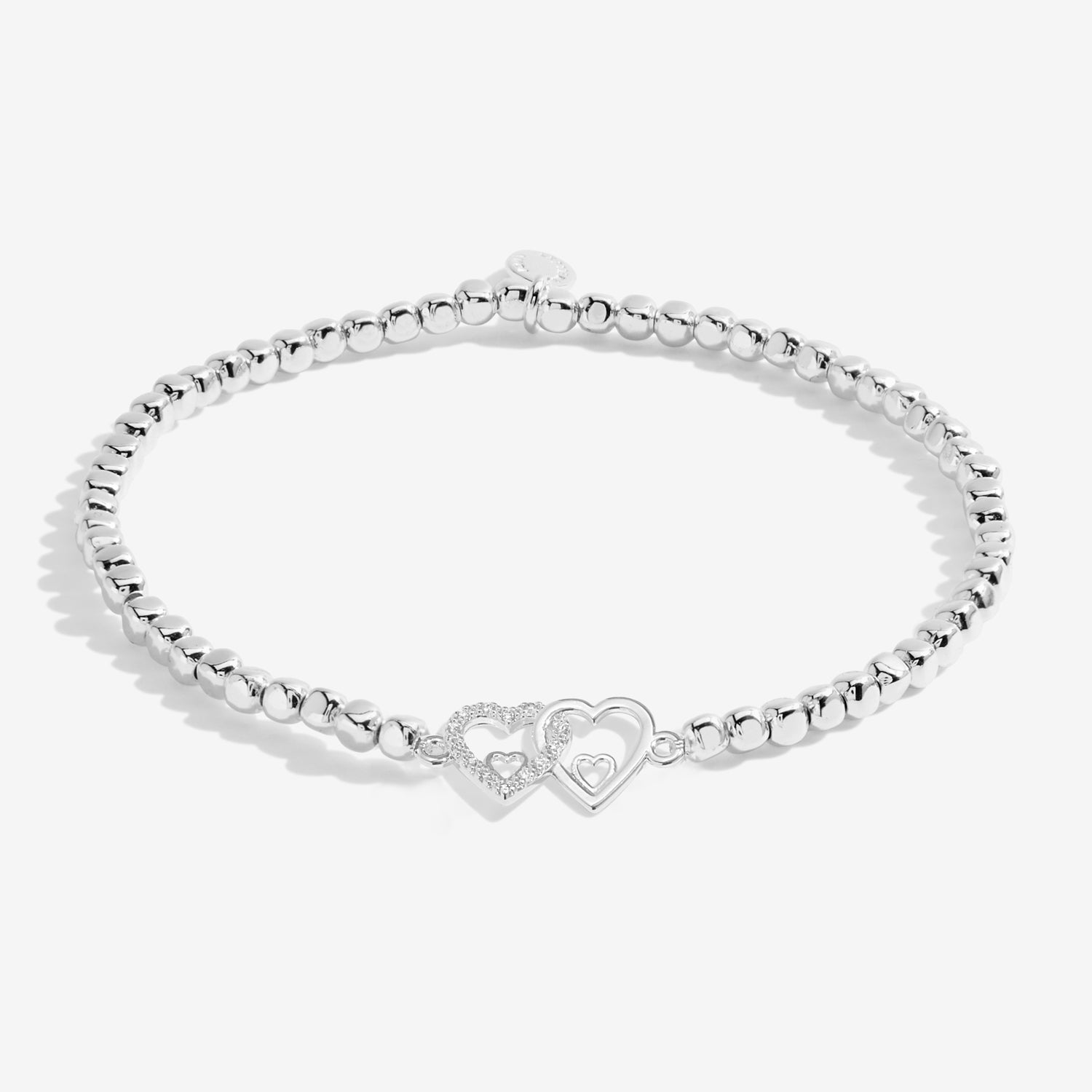 Forever Yours 'You Make My Heart Smile' Silver Plated Bracelet