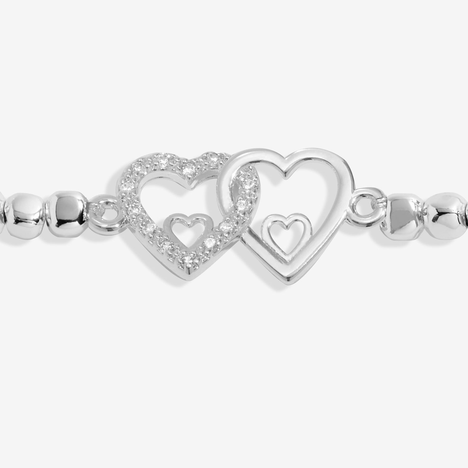 Forever Yours 'You Make My Heart Smile' Silver Plated Bracelet