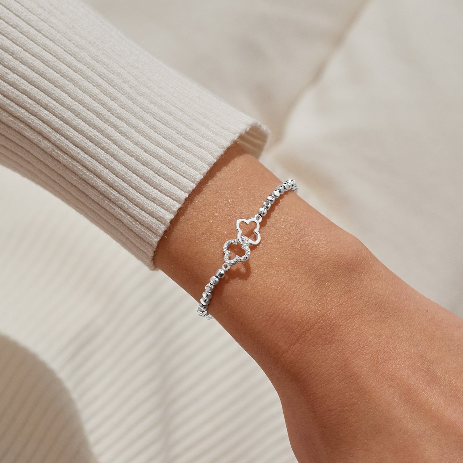Forever Yours 'Make Your Own Luck' Silver Plated Bracelet