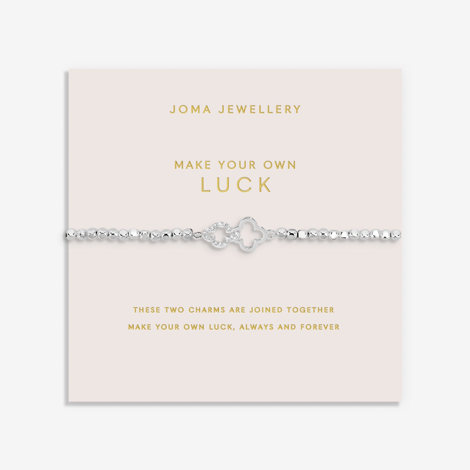 Forever Yours 'Make Your Own Luck' Silver Plated Bracelet