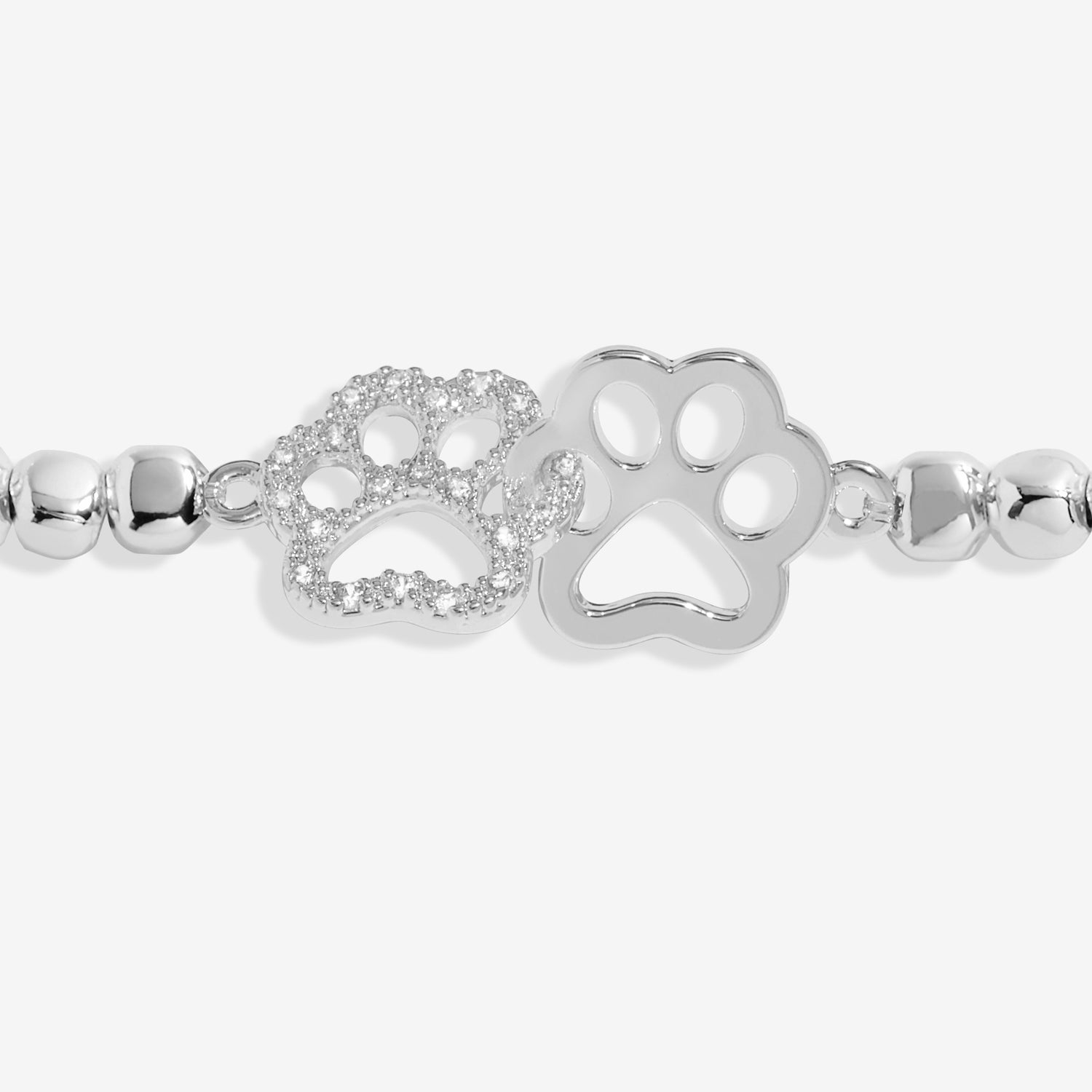 Forever Yours 'Perfect Paw Print' Silver Plated Bracelet