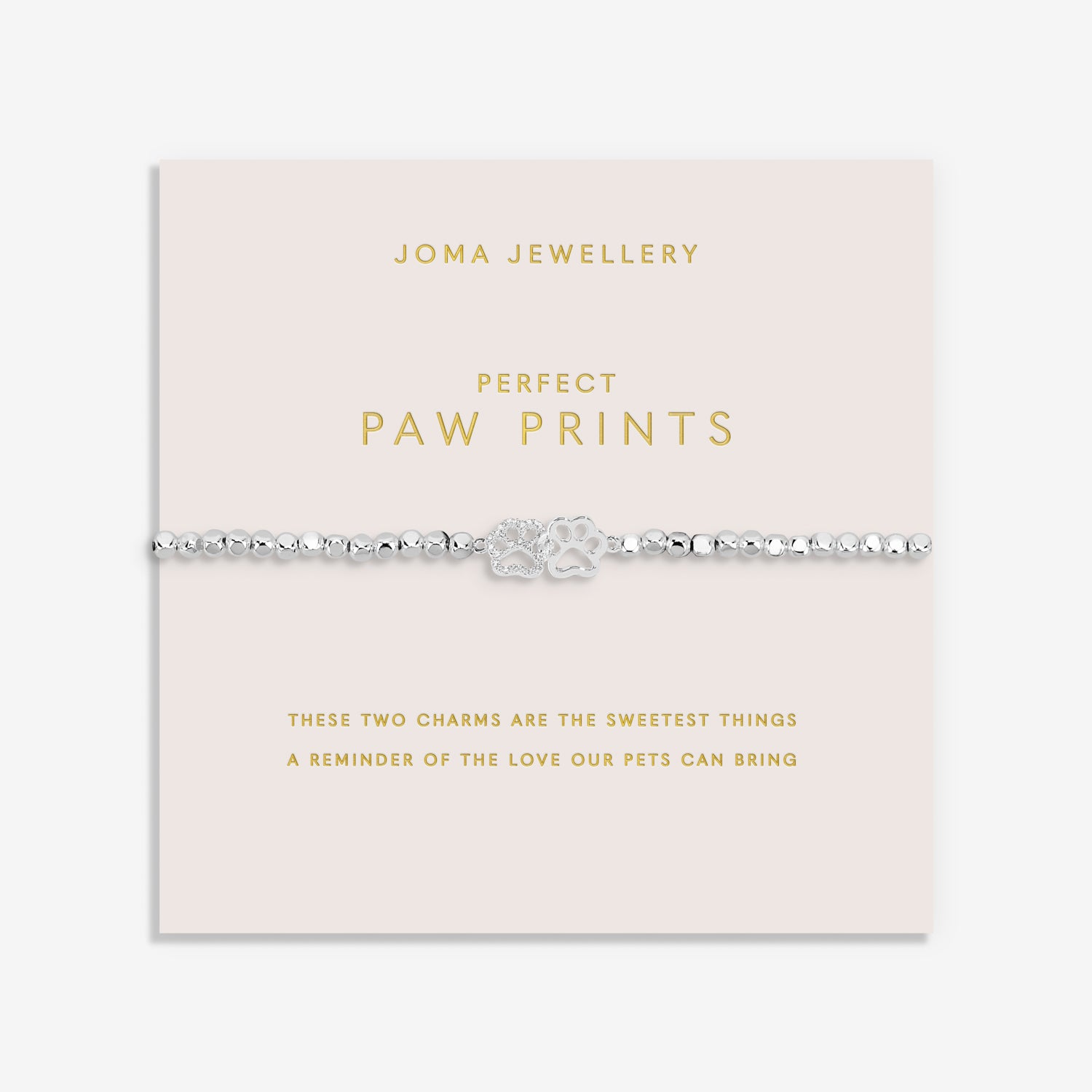 Forever Yours 'Perfect Paw Print' Silver Plated Bracelet