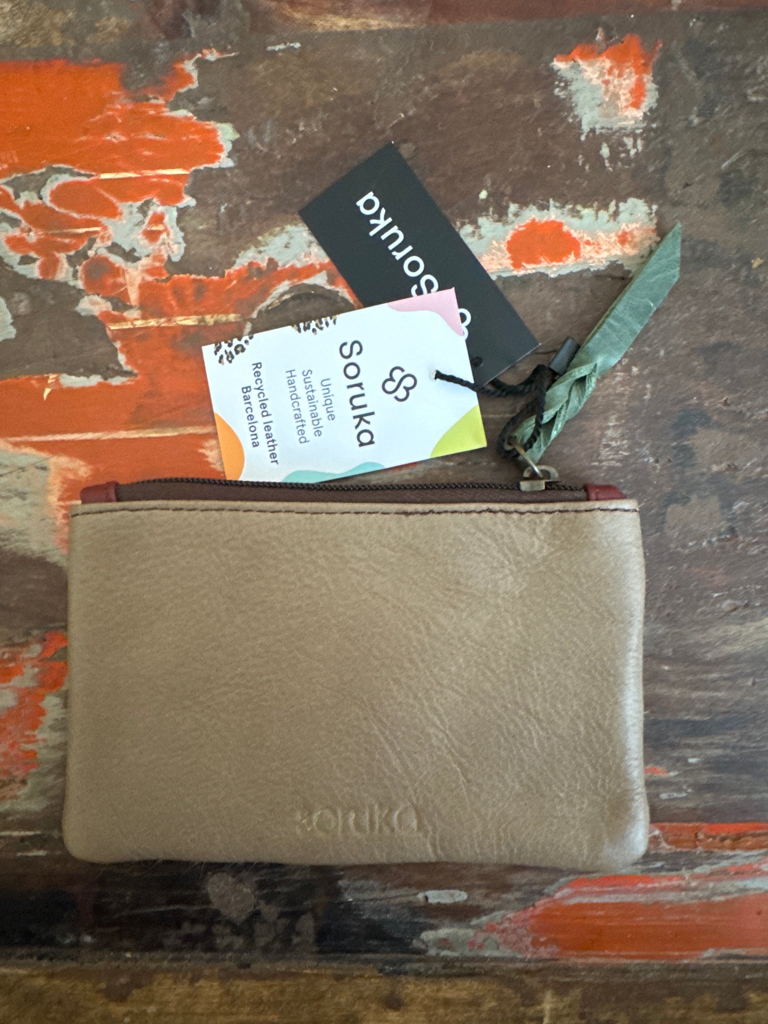 Zahra Coin Purse - Yellow, Nude & Animal Print - Soruka