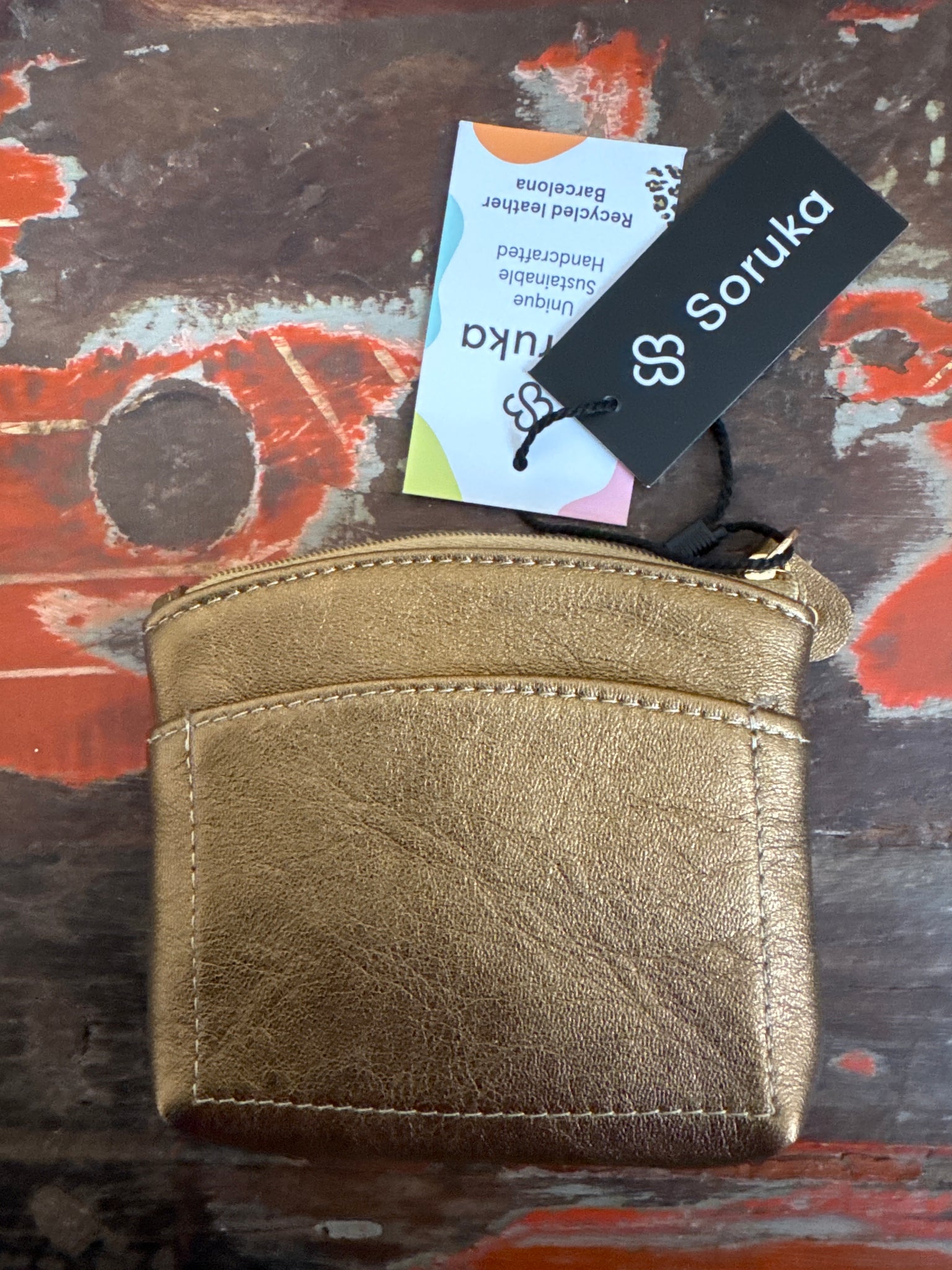 Esmeralda Glitter Pouch - Bronze