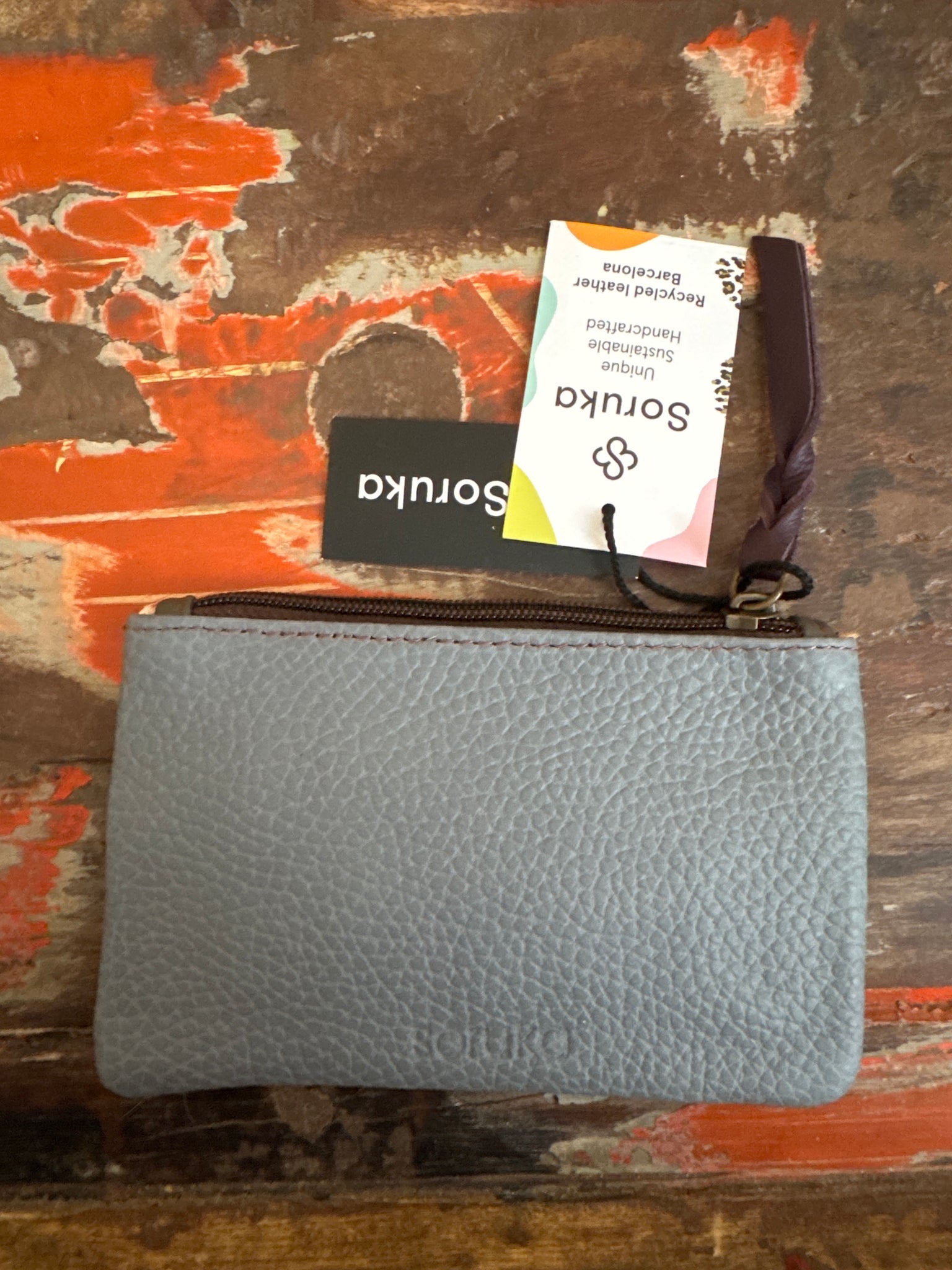 Zahra Coin Purse - Nude, Mustard & Animal Print - Soruka