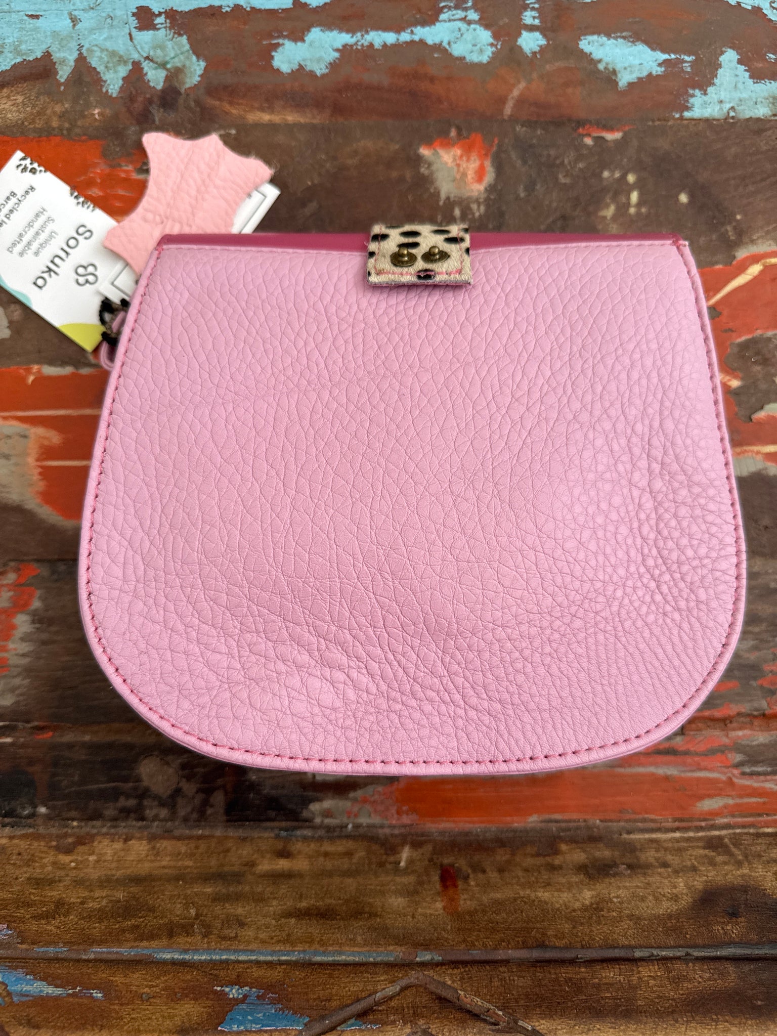 Julia Reversable Loop Bag - Pink Glitter Soruka