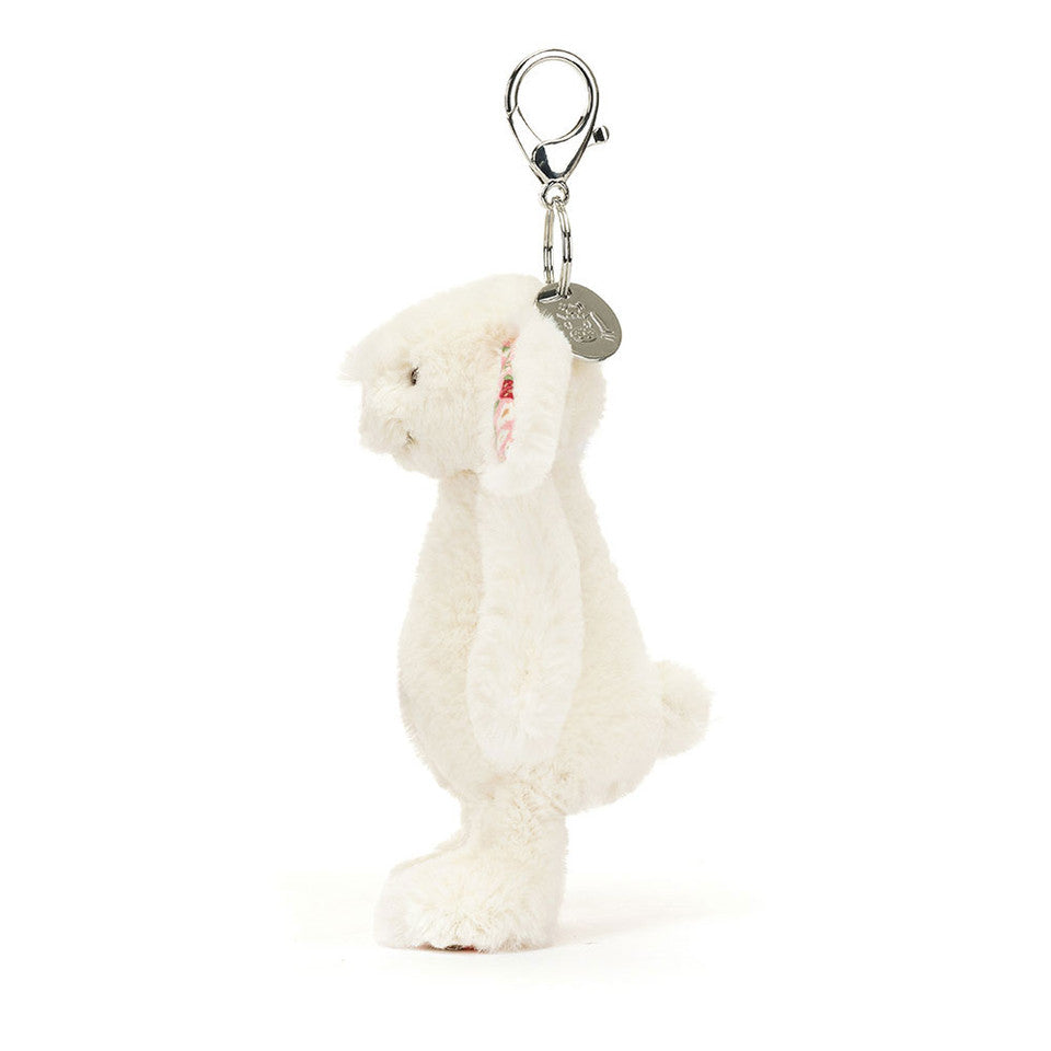 Blossom Cream Bunny 'Berry' Bag Charm - Jellycat