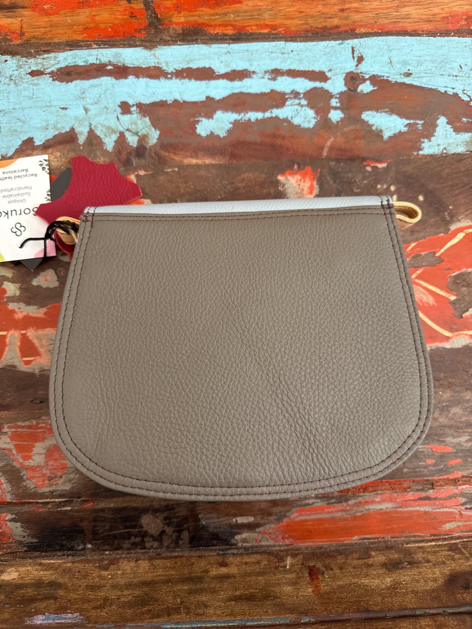 Ally Recycled Leather Bag - Yellow