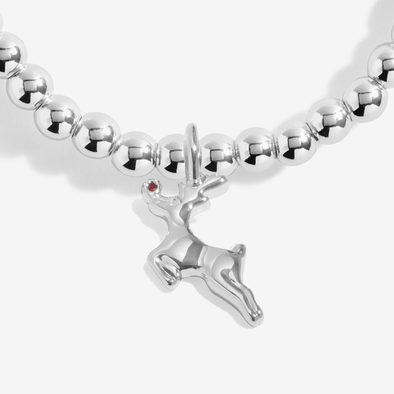 Love From Santa 'Rudolph The Reindeer' Silver Plated Bracelet