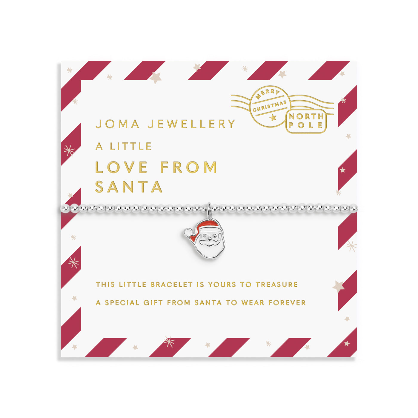 Love From Santa 'Love From Santa' Silver Plated Bracelet