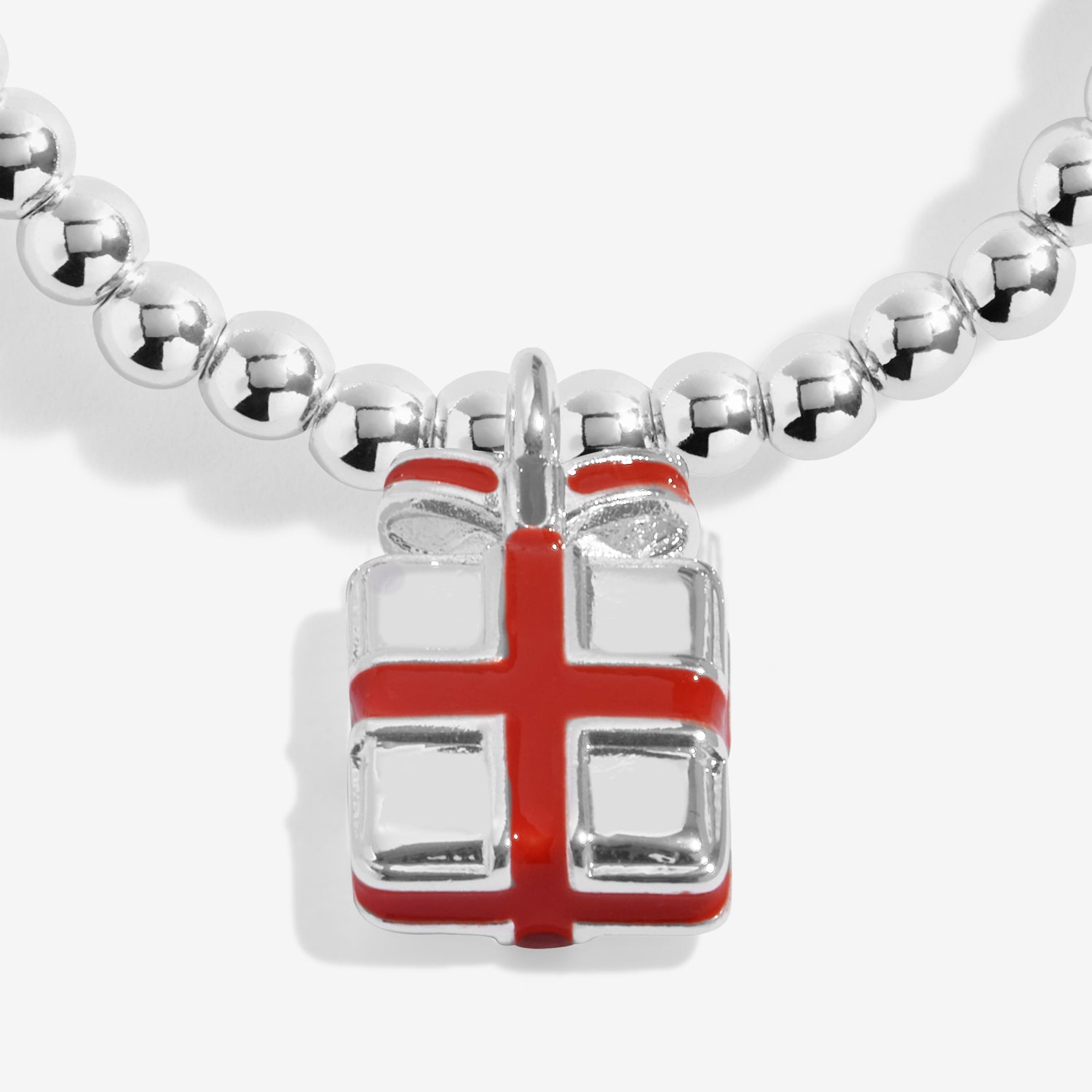 Love From Santa 'Happy Christmas' Silver Plated Bracelet