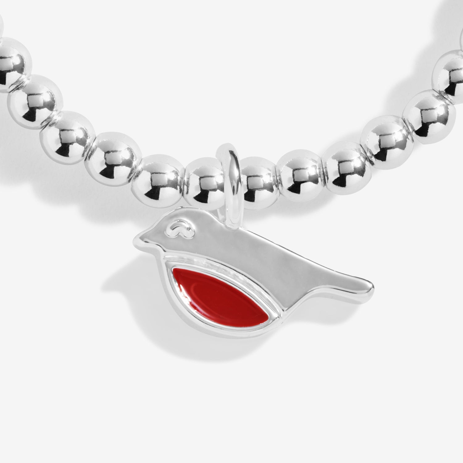 Kids' Christmas Cracker 'Christmas Robin' Silver Plated Bracelet