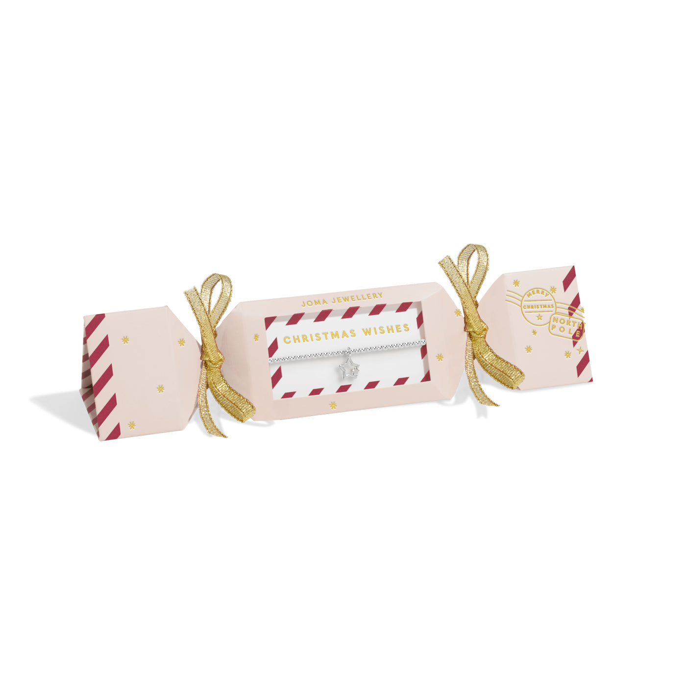 Kids' Christmas Cracker 'Christmas Wishes' Silver Plated Bracelet