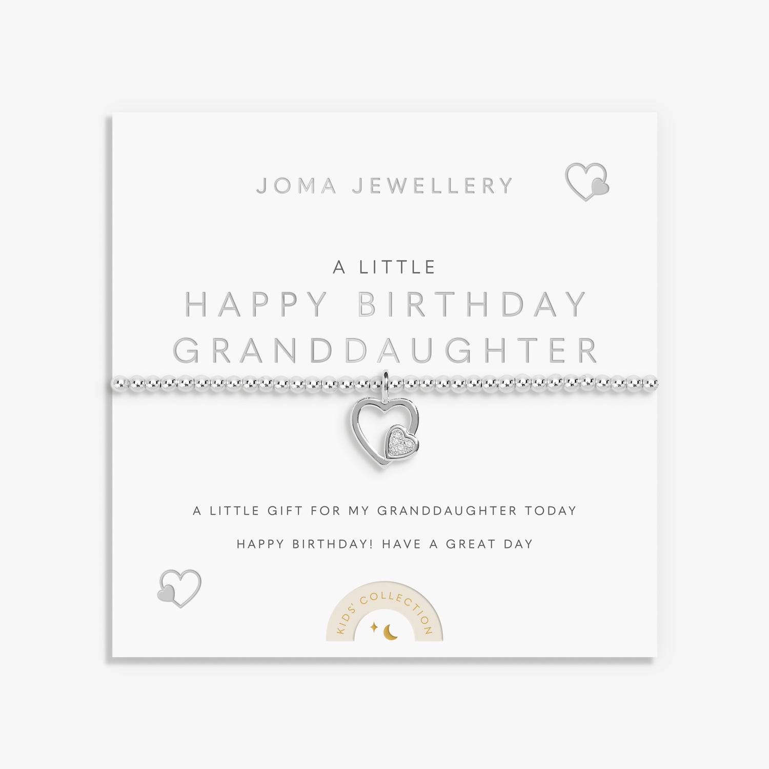 Children's 'A Little 'Happy Birthday Granddaughter' Silver Plated Bracelet
