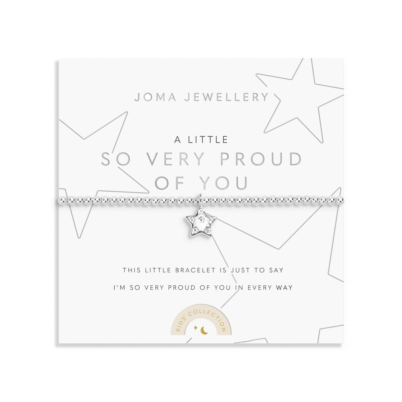 Children's ' A Little 'So Very Proud Of You' Silver Plated Bracelet