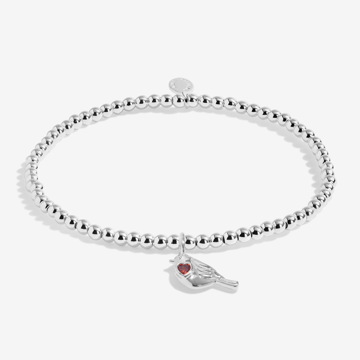 Children's ' A Little 'Robins Appear When Loved Ones Are Near' Silver Plated Bracelet