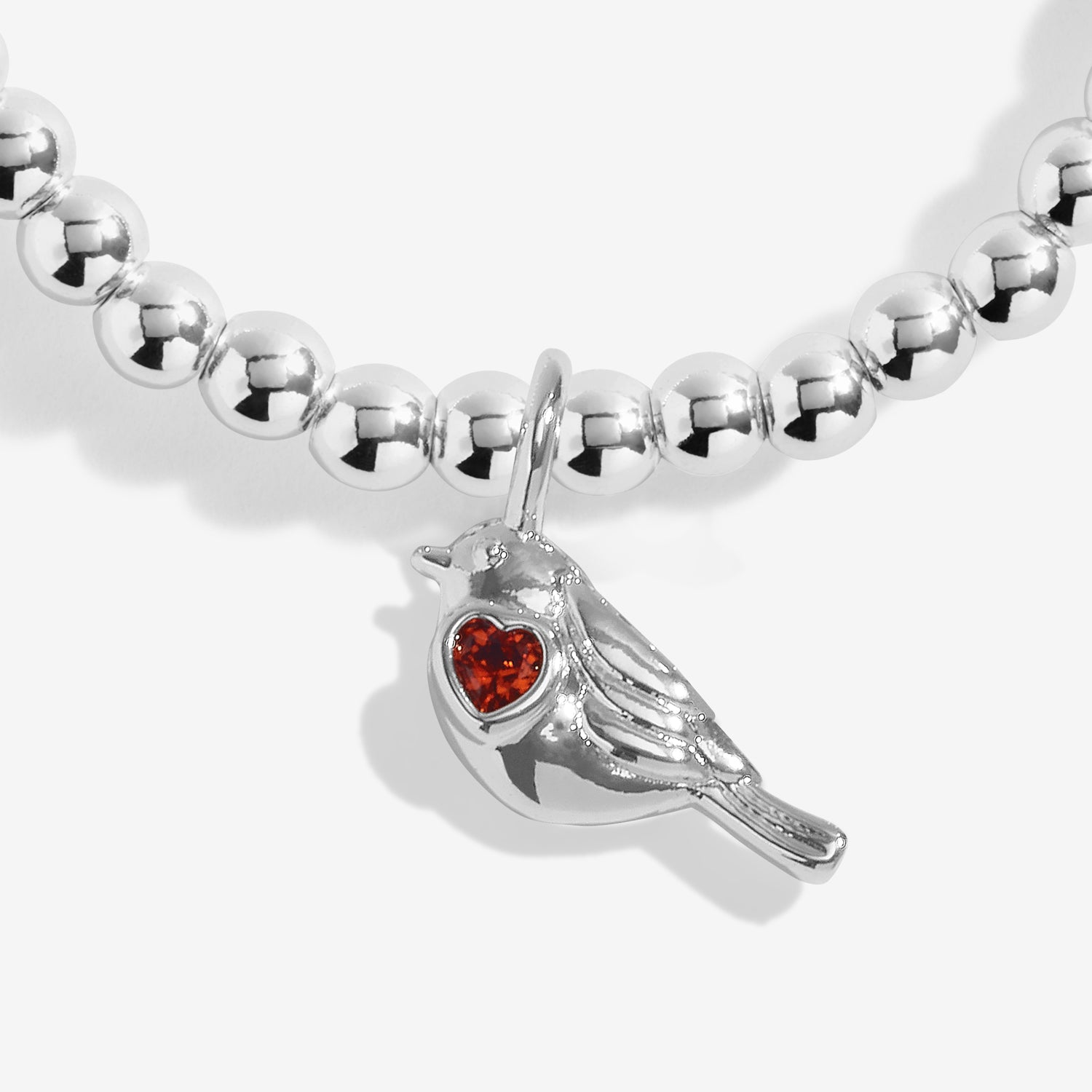 Children's ' A Little 'Robins Appear When Loved Ones Are Near' Silver Plated Bracelet