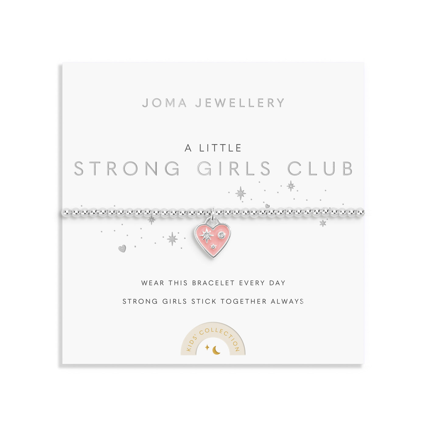 Children's ' A Little 'Strong Girls Club' Silver Plated Bracelet