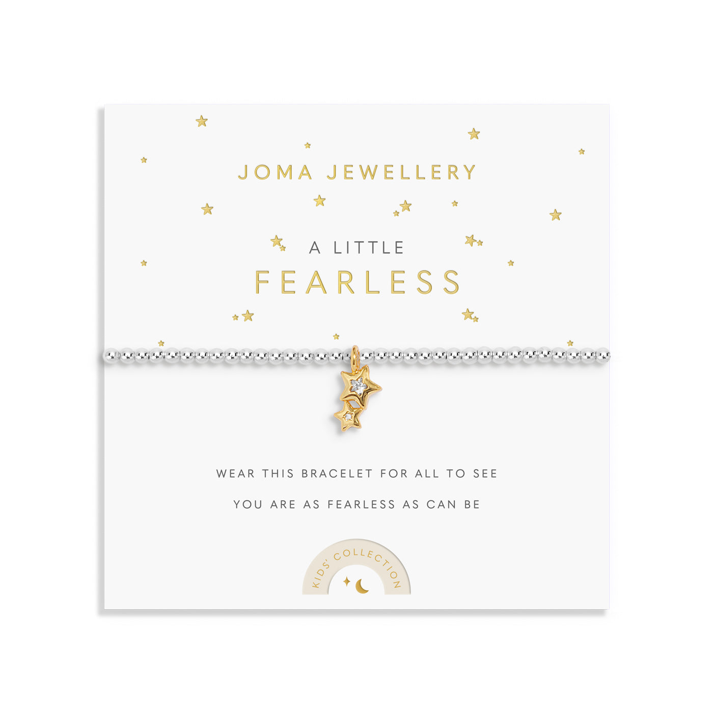 Children's ' A Little 'Fearless' Silver & Gold Plated Bracelet