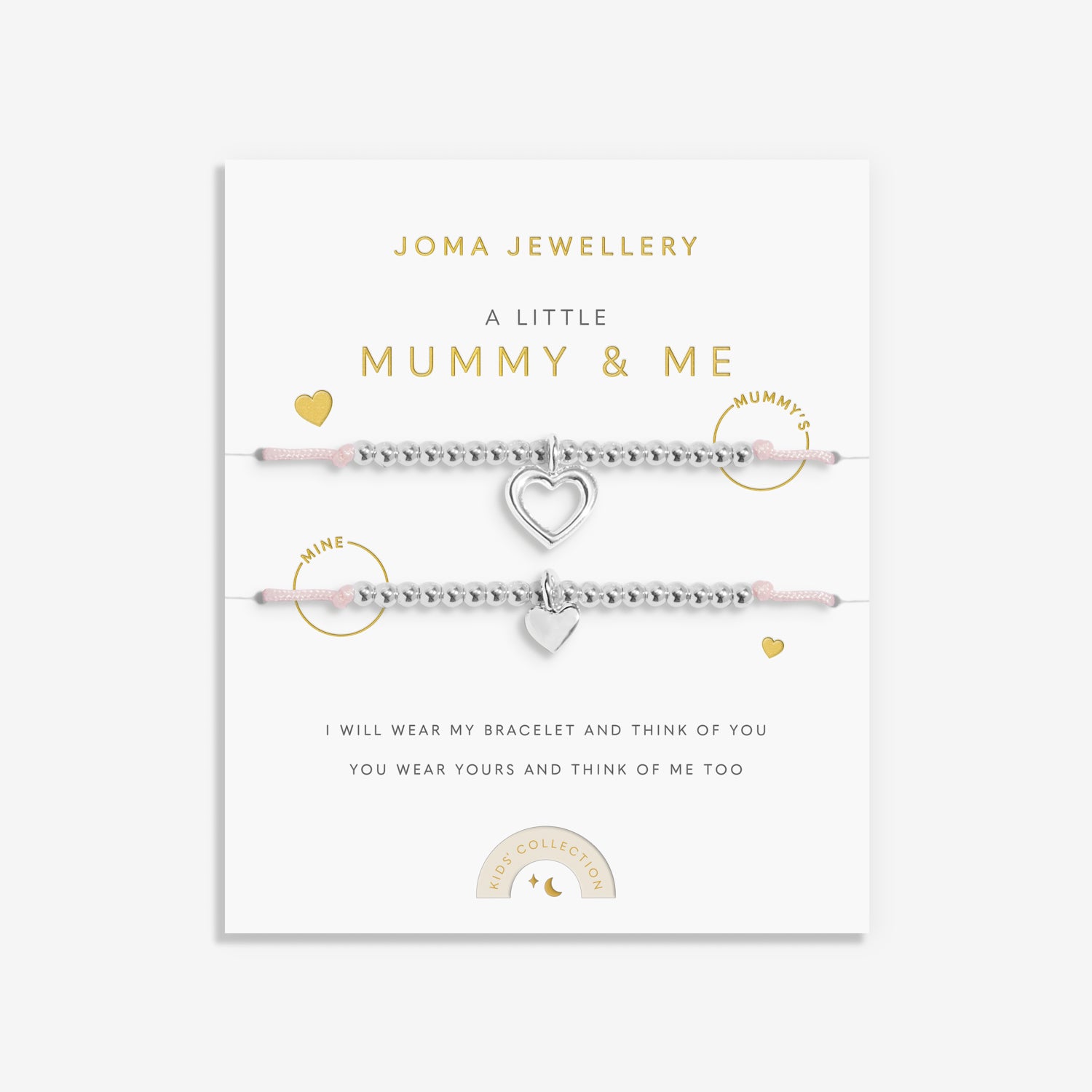 Duo A Little 'Mummy And Me' Silver Plated Two Bracelets