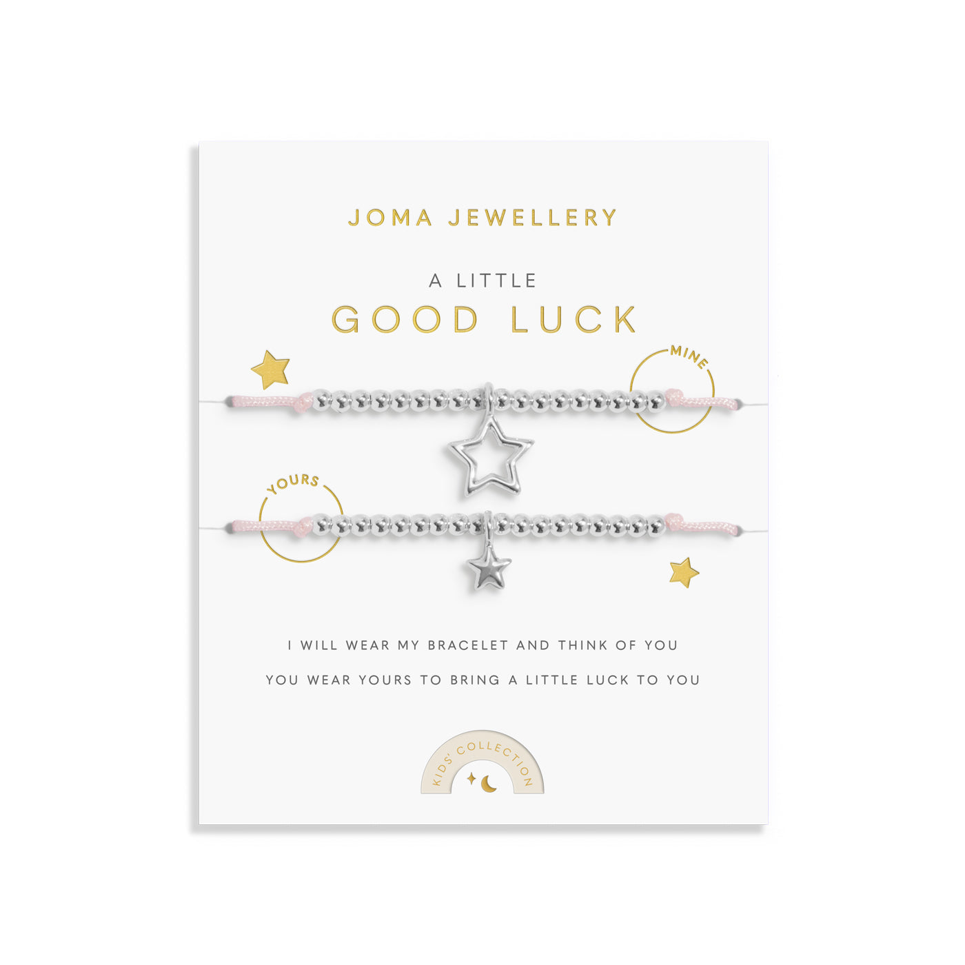 Duo A Little 'Good Luck' Silver Plated Two Bracelets