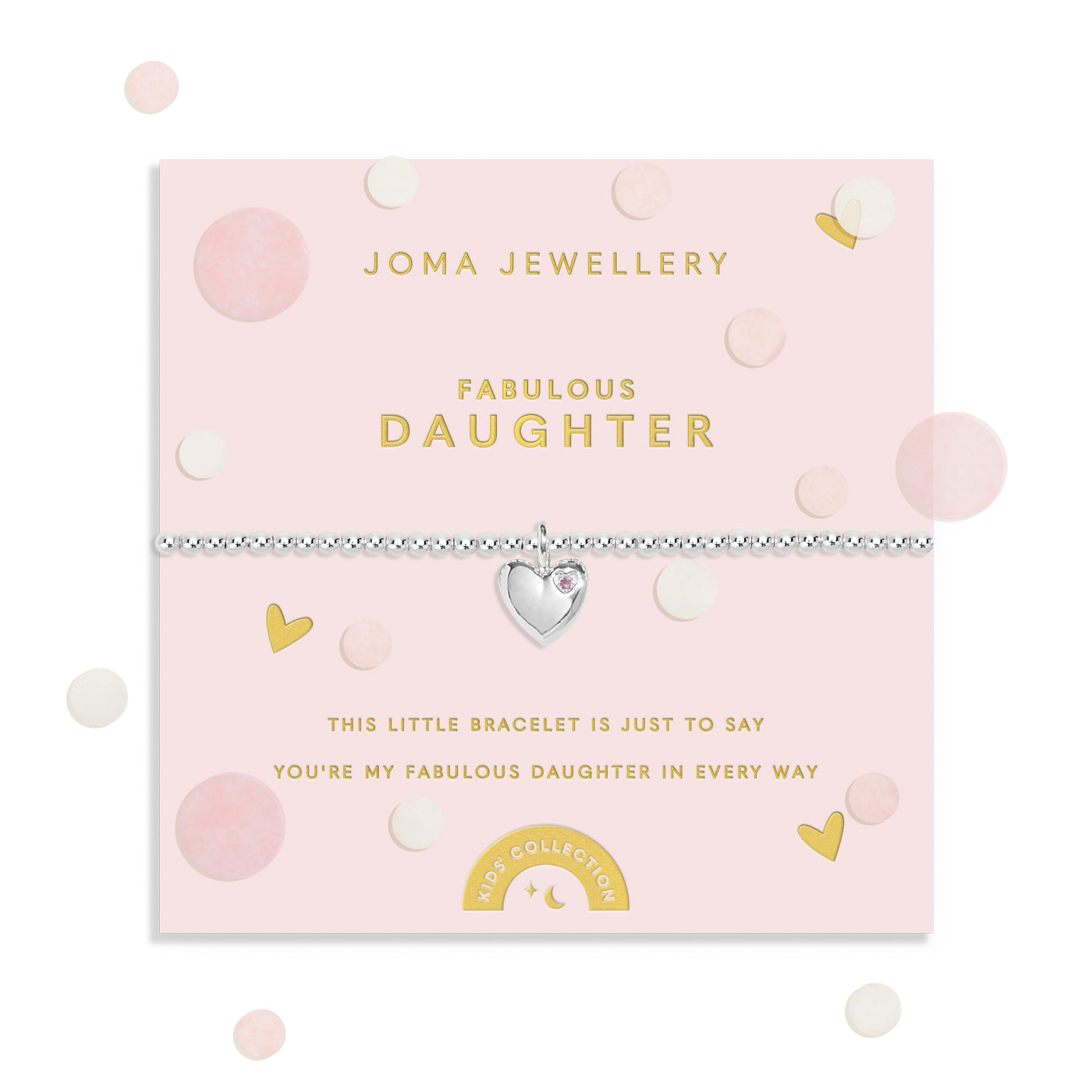 Children's ' Confetti A Little 'Fabulous Daughter' Silver Plated Bracelet