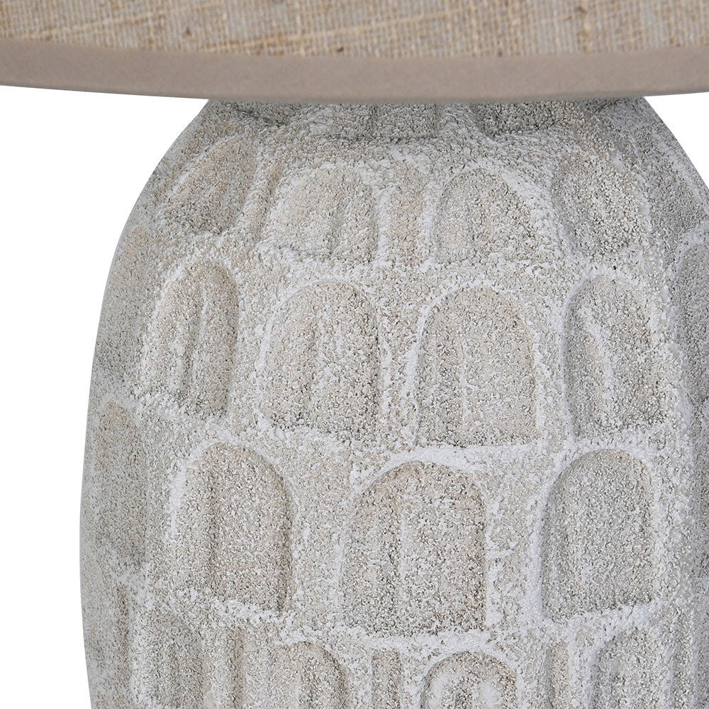 Ivory Textured Table Lamp