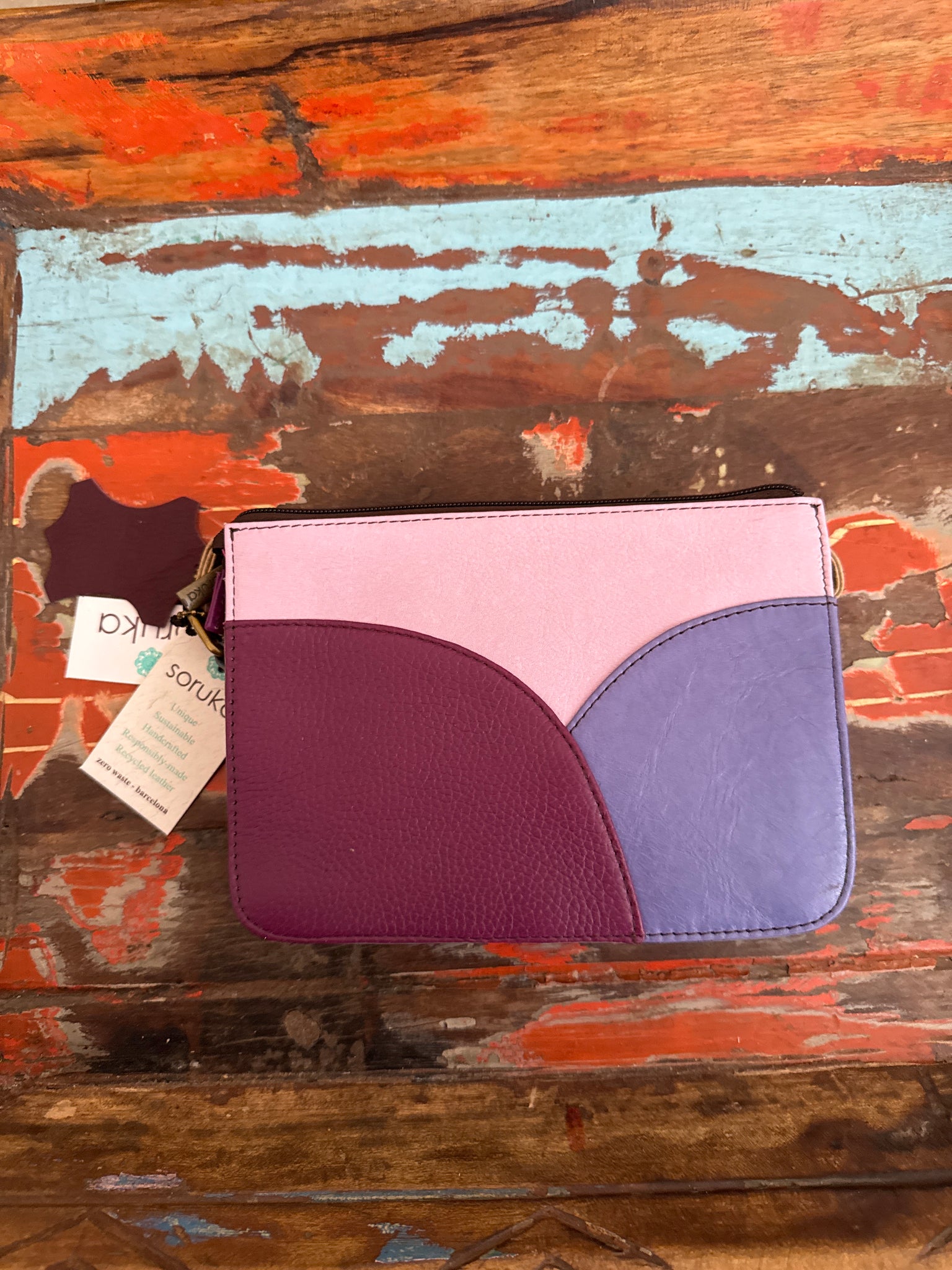 Meredith Bag -  Blue & Animal Print Soruka