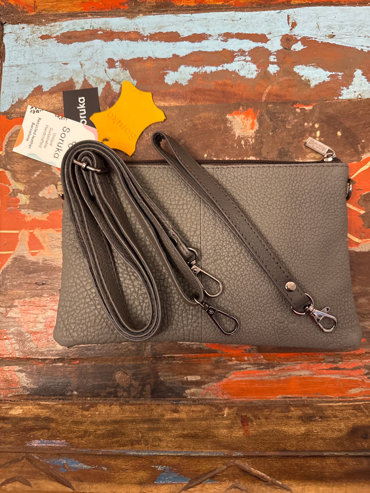Nikki Bag - Orange & Animal Print