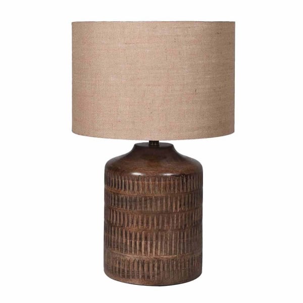 NEW Carved Ridged Table Lamp