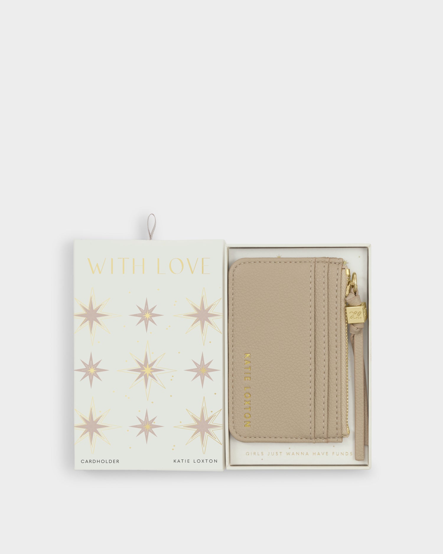 Gift Boxed Coin & Cardholder 'Light Taupe'