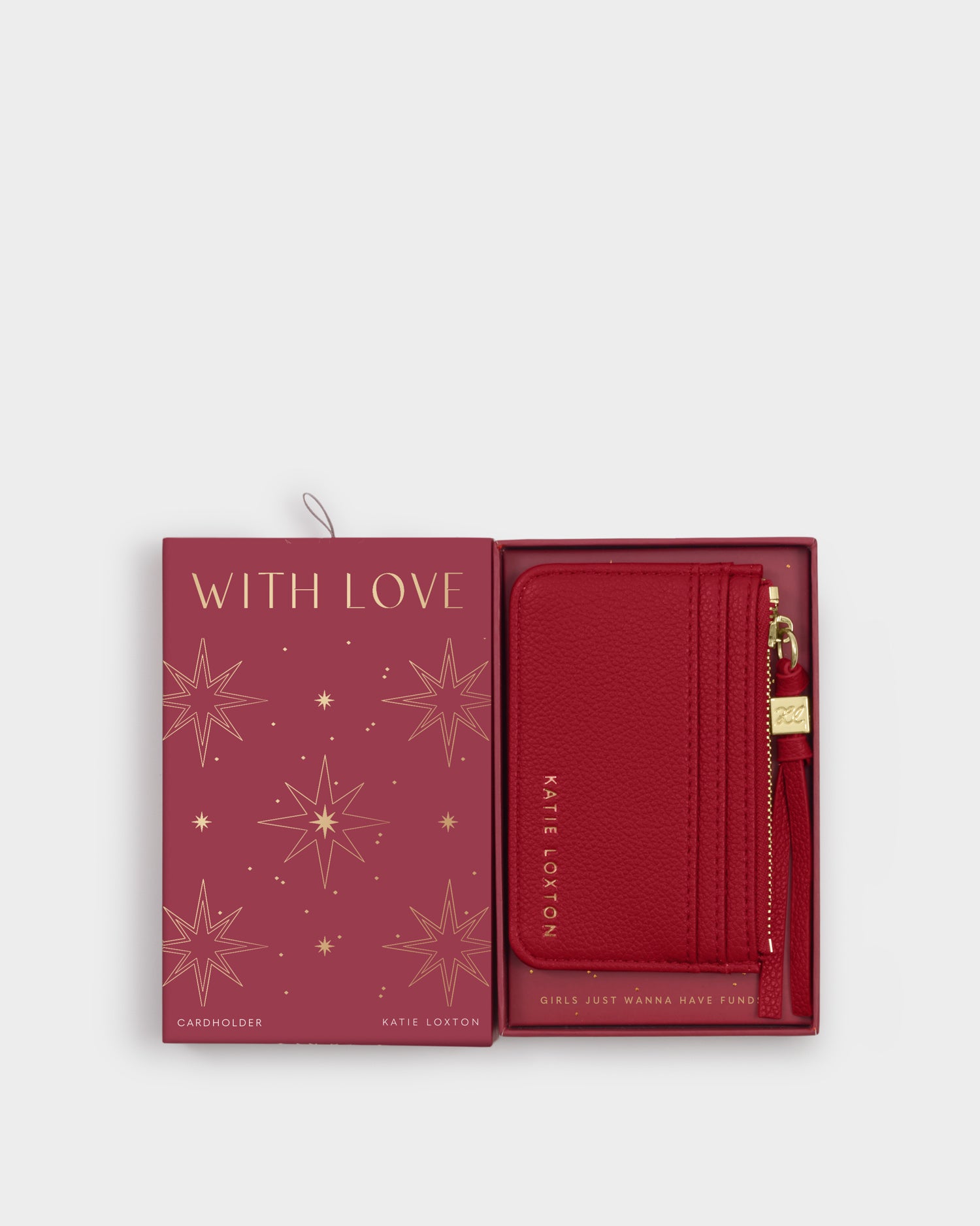 Gift Boxed Coin & Cardholder 'Garnet Red'