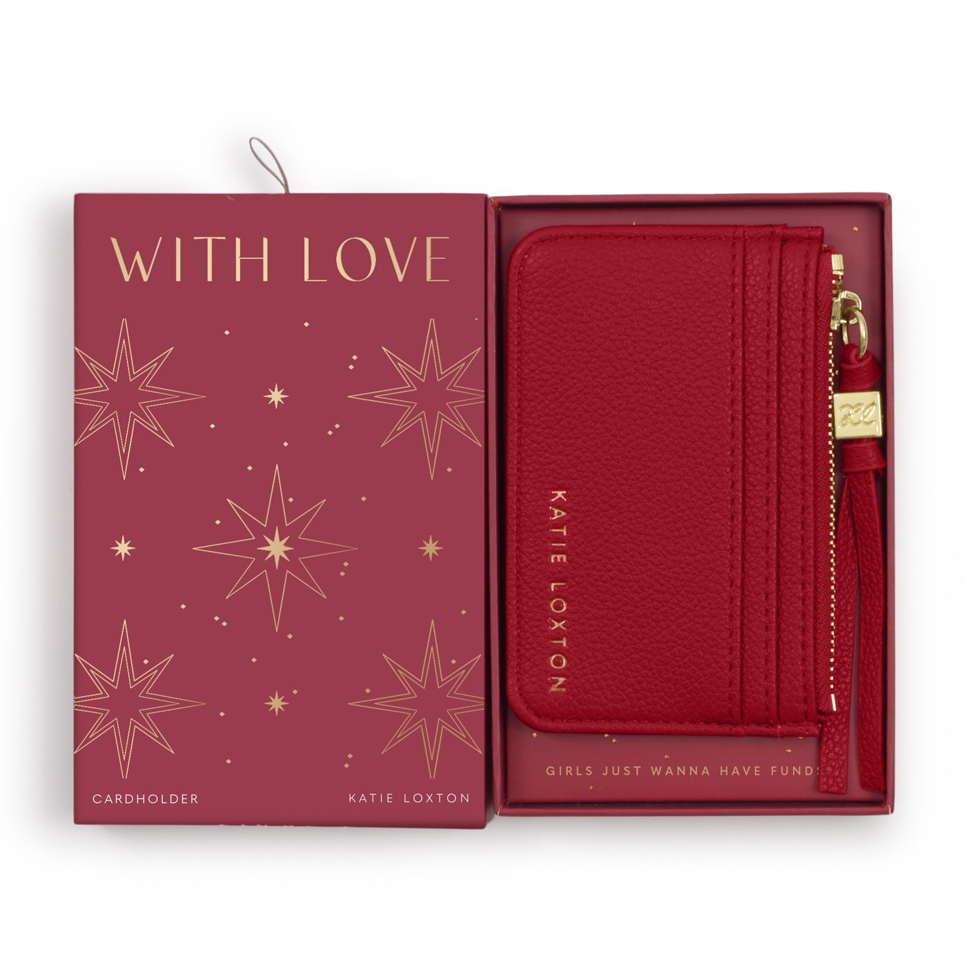 Gift Boxed Coin & Cardholder 'Garnet Red'