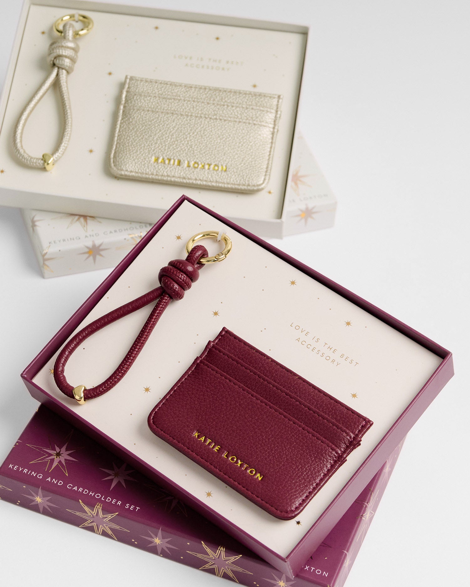 Gift Boxed Keyring And Cardholder 'Gold'