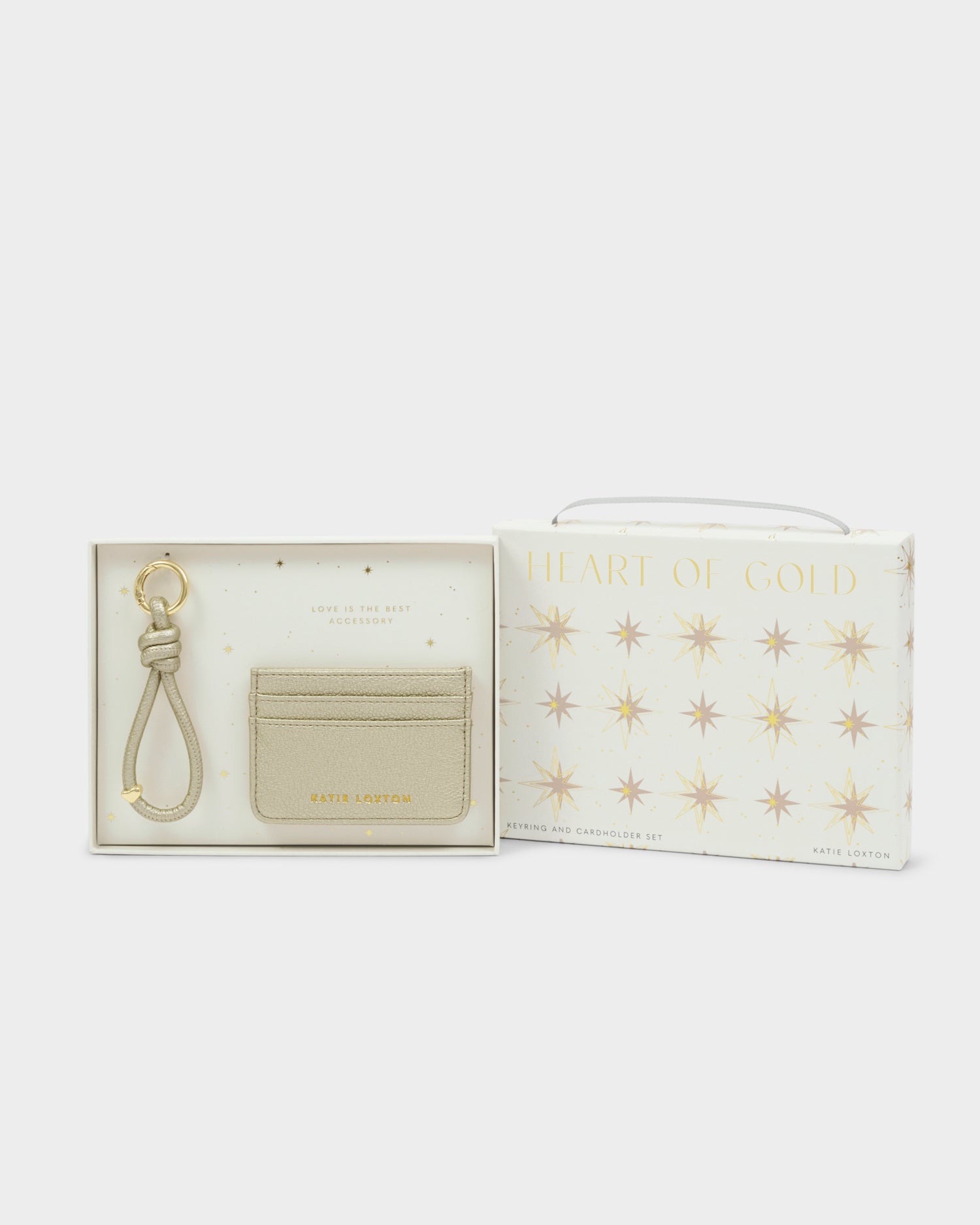 Gift Boxed Keyring And Cardholder 'Gold'