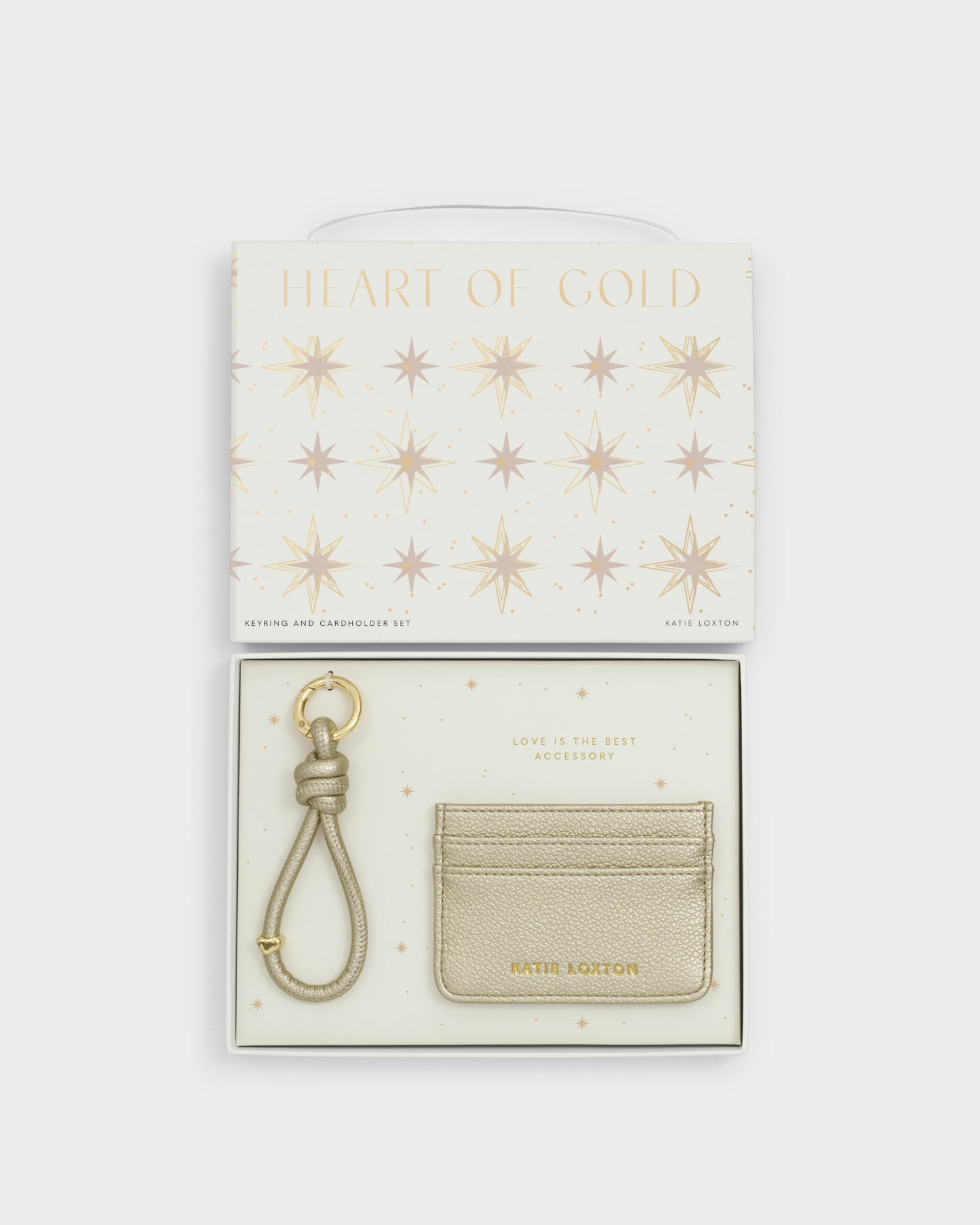 Gift Boxed Keyring And Cardholder 'Gold'