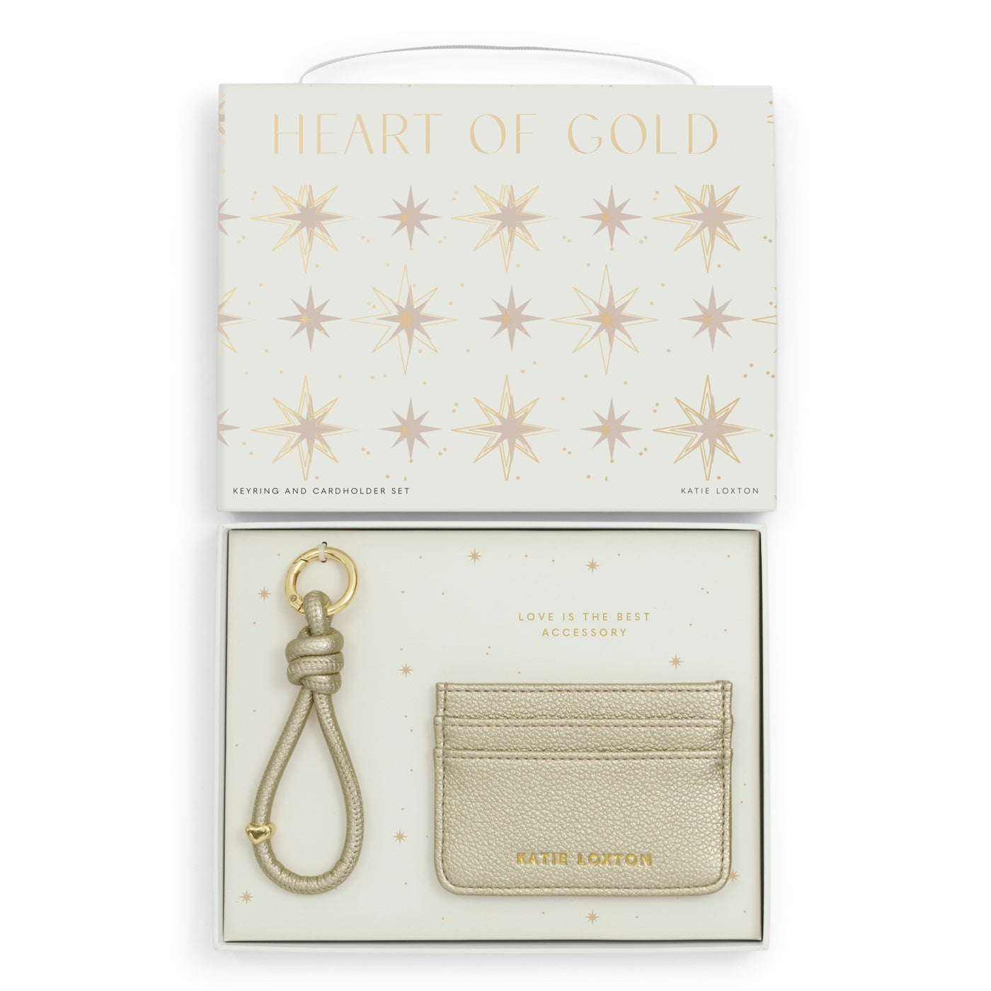 Gift Boxed Keyring And Cardholder 'Gold'