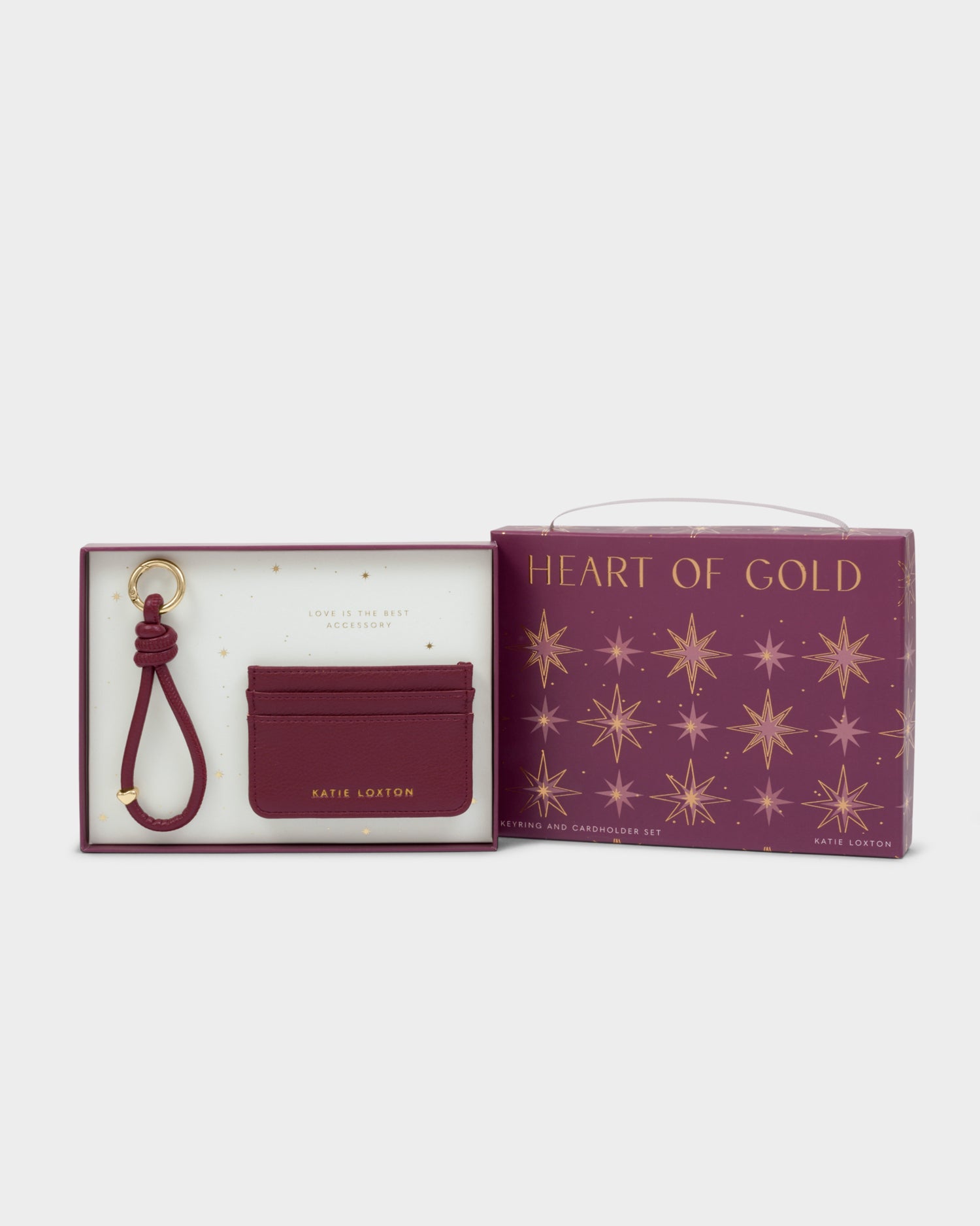 Gift Boxed Keyring And Cardholder 'Cherry'