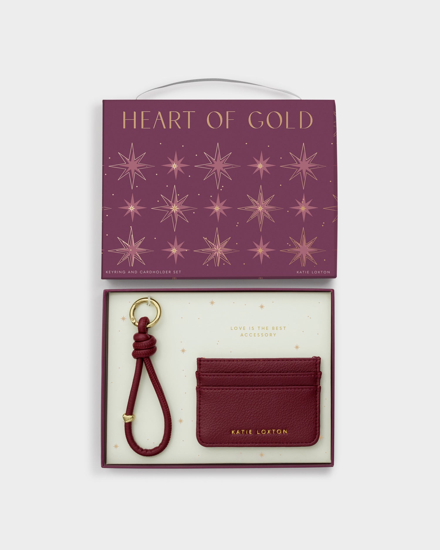 Gift Boxed Keyring And Cardholder 'Cherry'