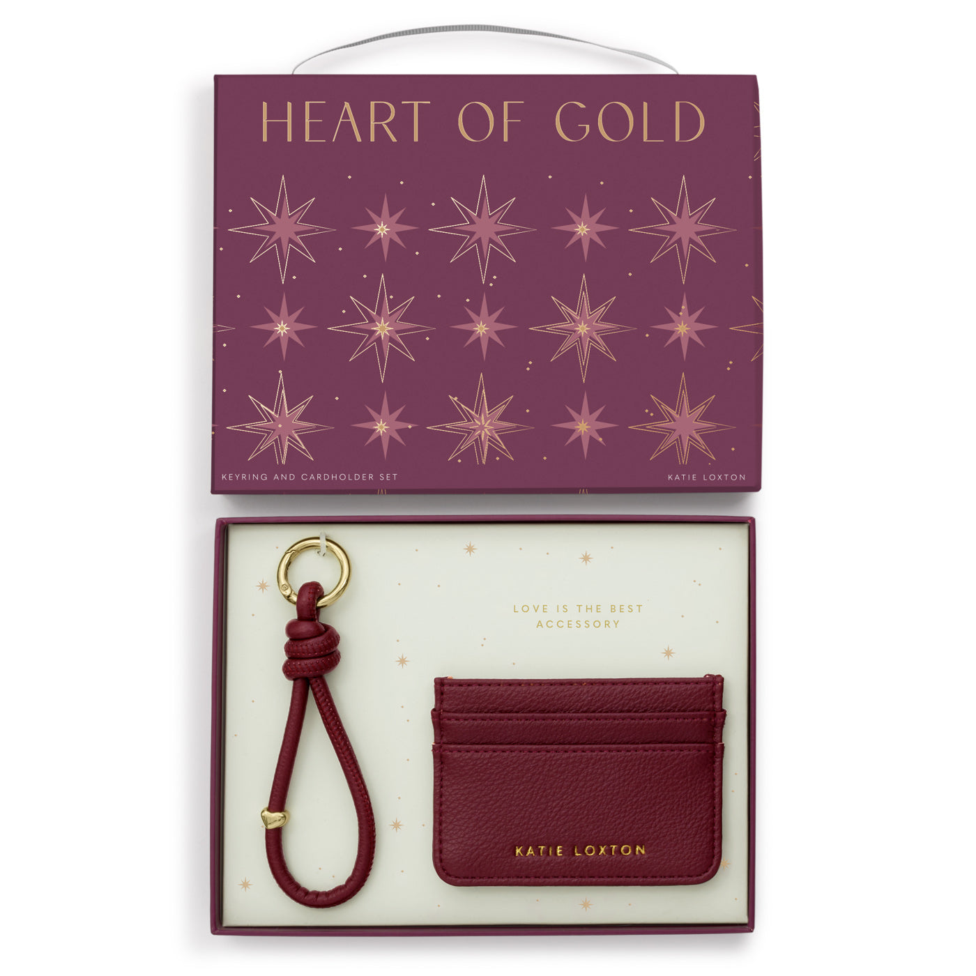 Gift Boxed Keyring And Cardholder 'Cherry'