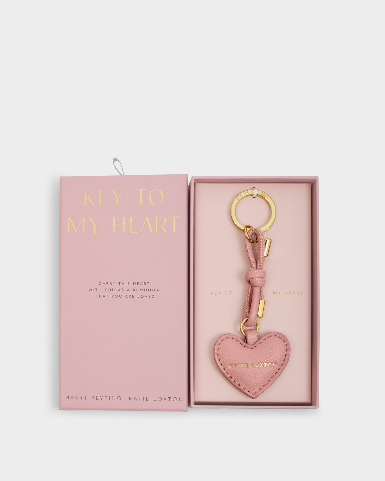 Key To My Heart Gift Boxed Keyring 'Rose Pink'