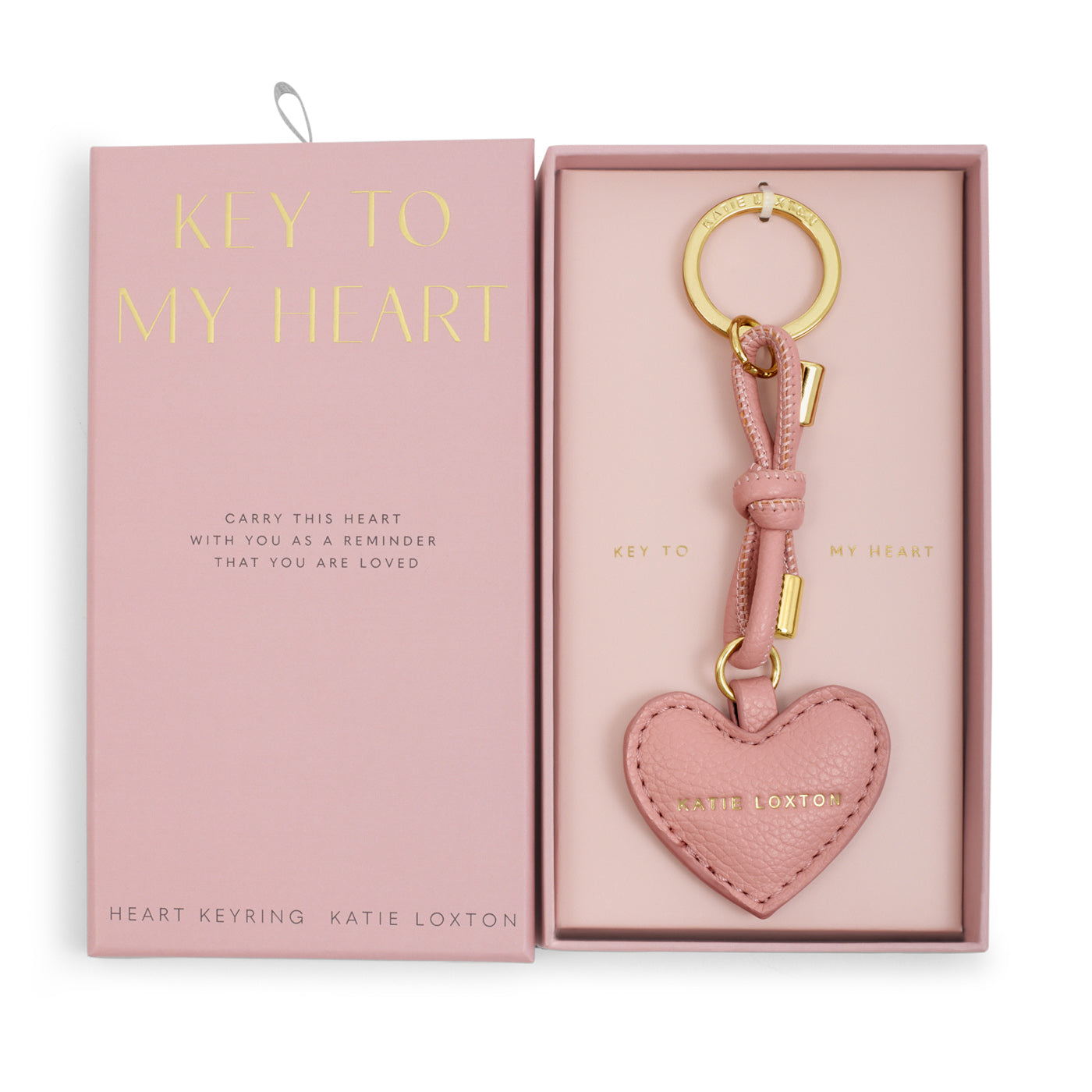 Key To My Heart Gift Boxed Keyring 'Rose Pink'