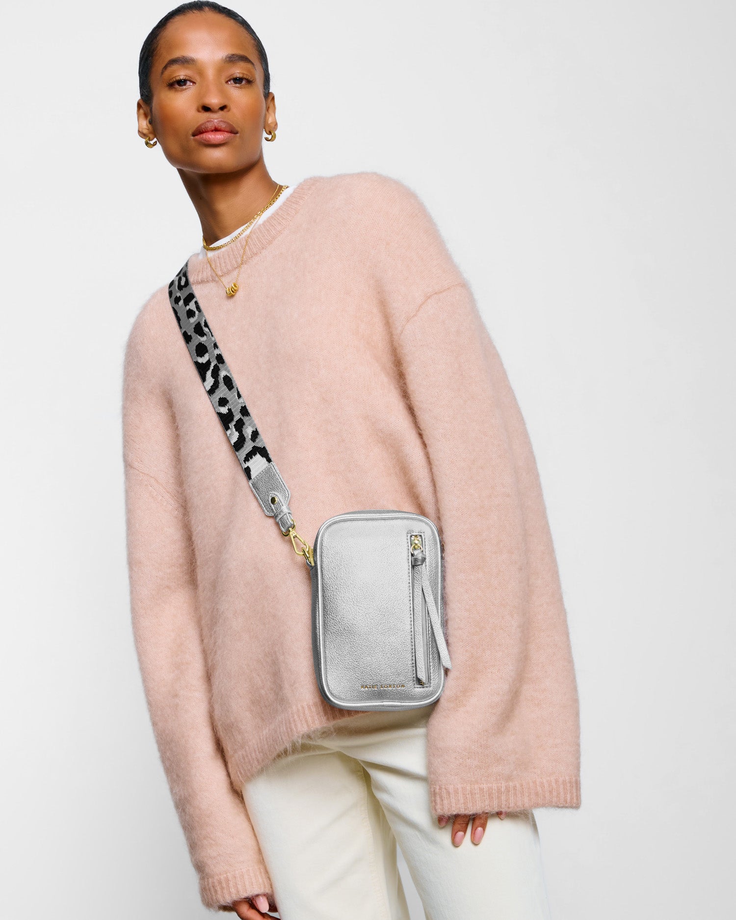 Hallie Small Crossbody Bag 'Silver'