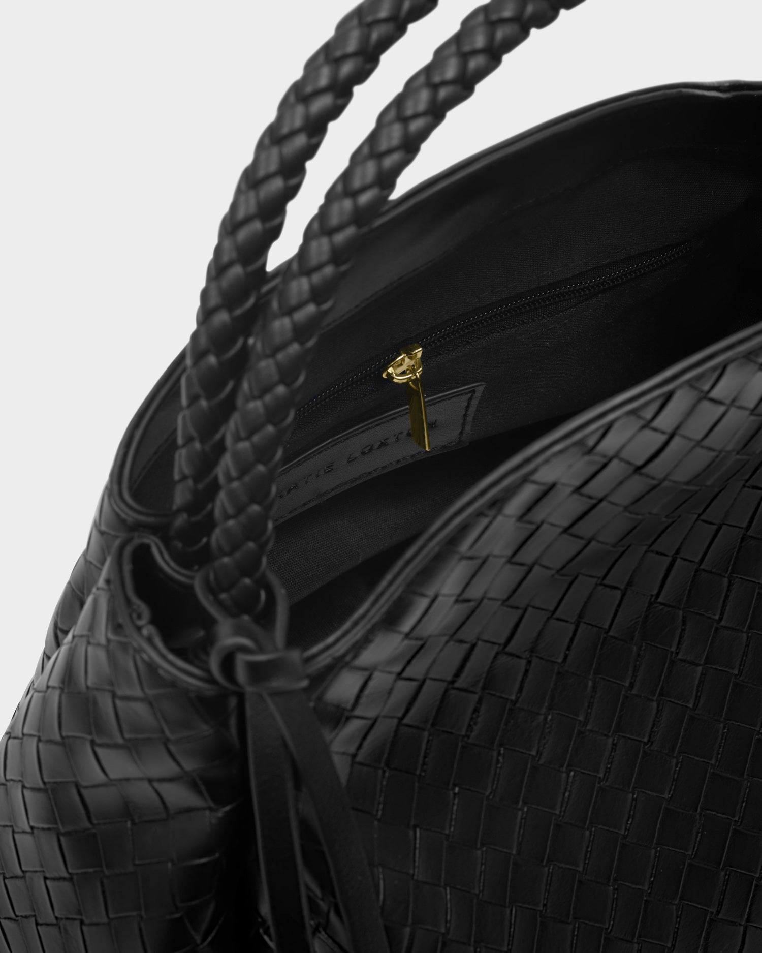 Nova Woven Texture Top Handle Bag 'Black'
