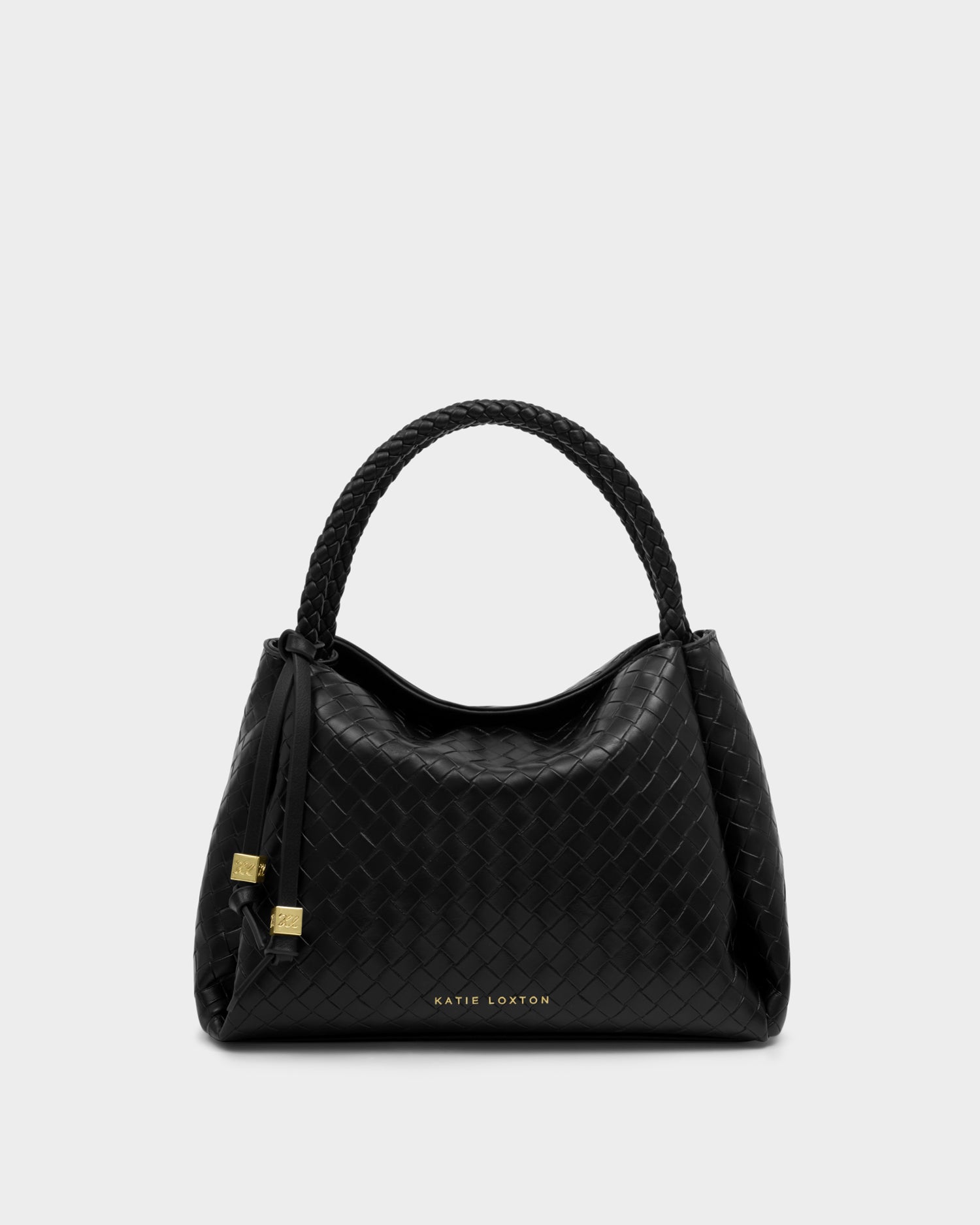 Nova Woven Texture Top Handle Bag 'Black'
